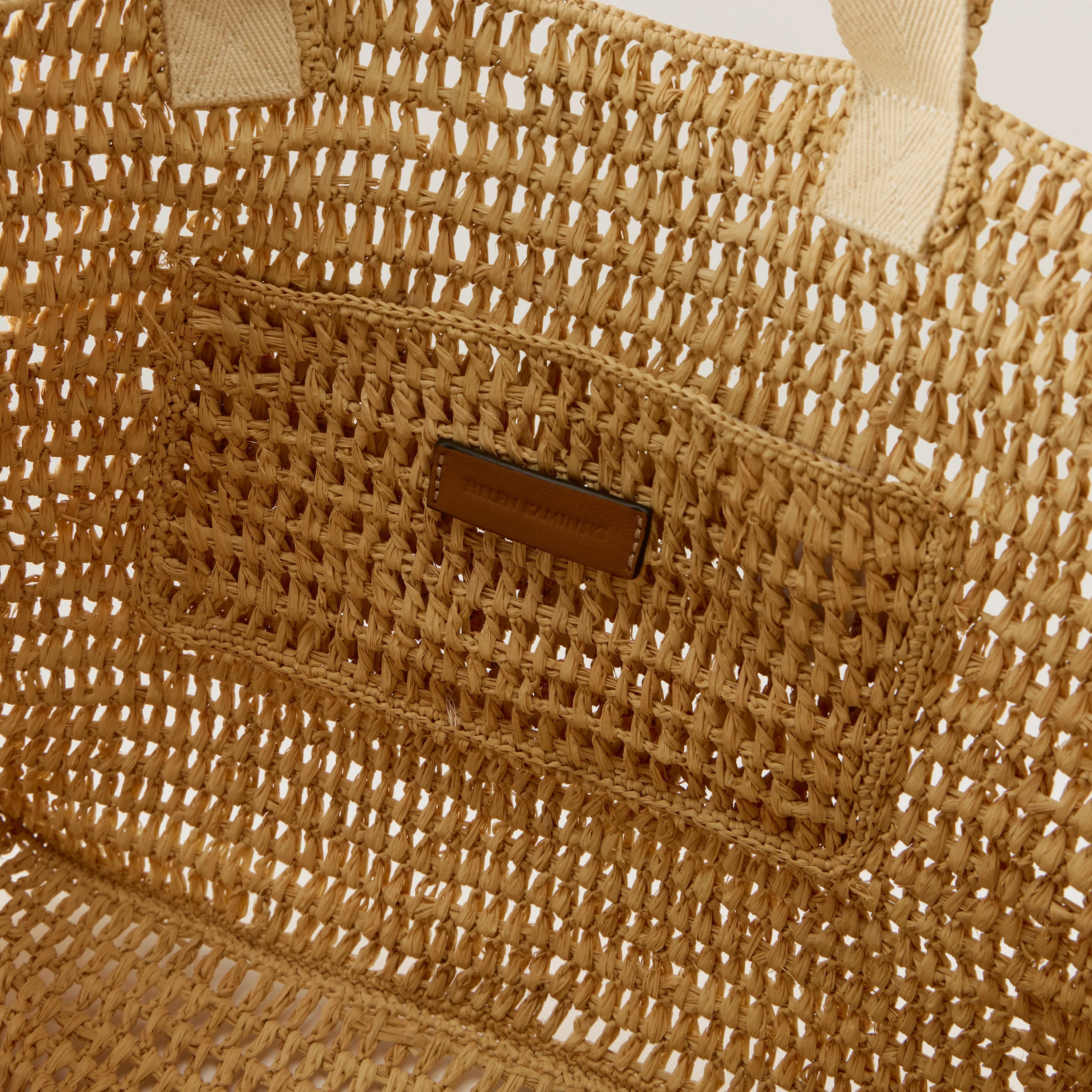 Anika Raffia Crochet Tote - Image 7