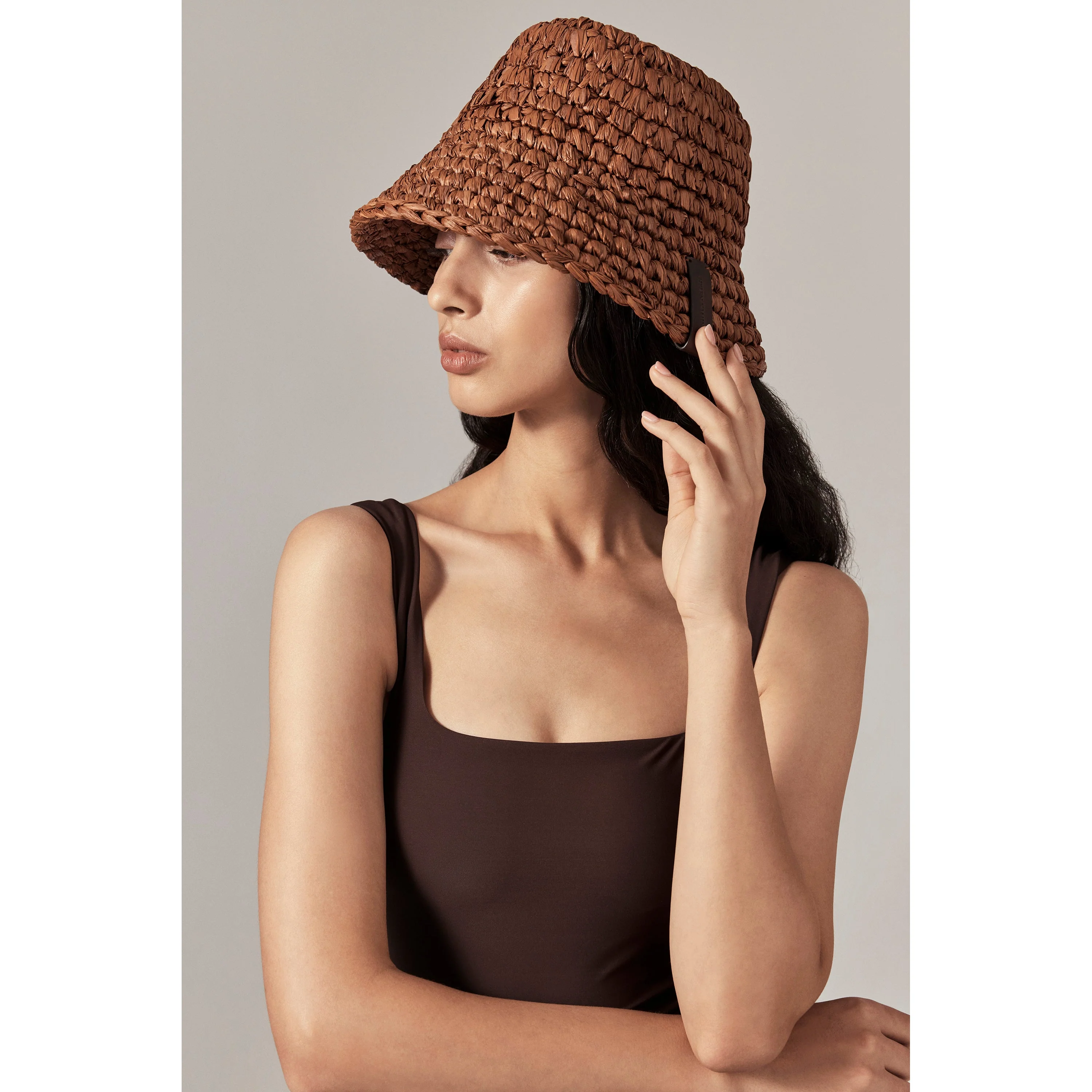 Anya Raffia Handmade Bucket - Image 2