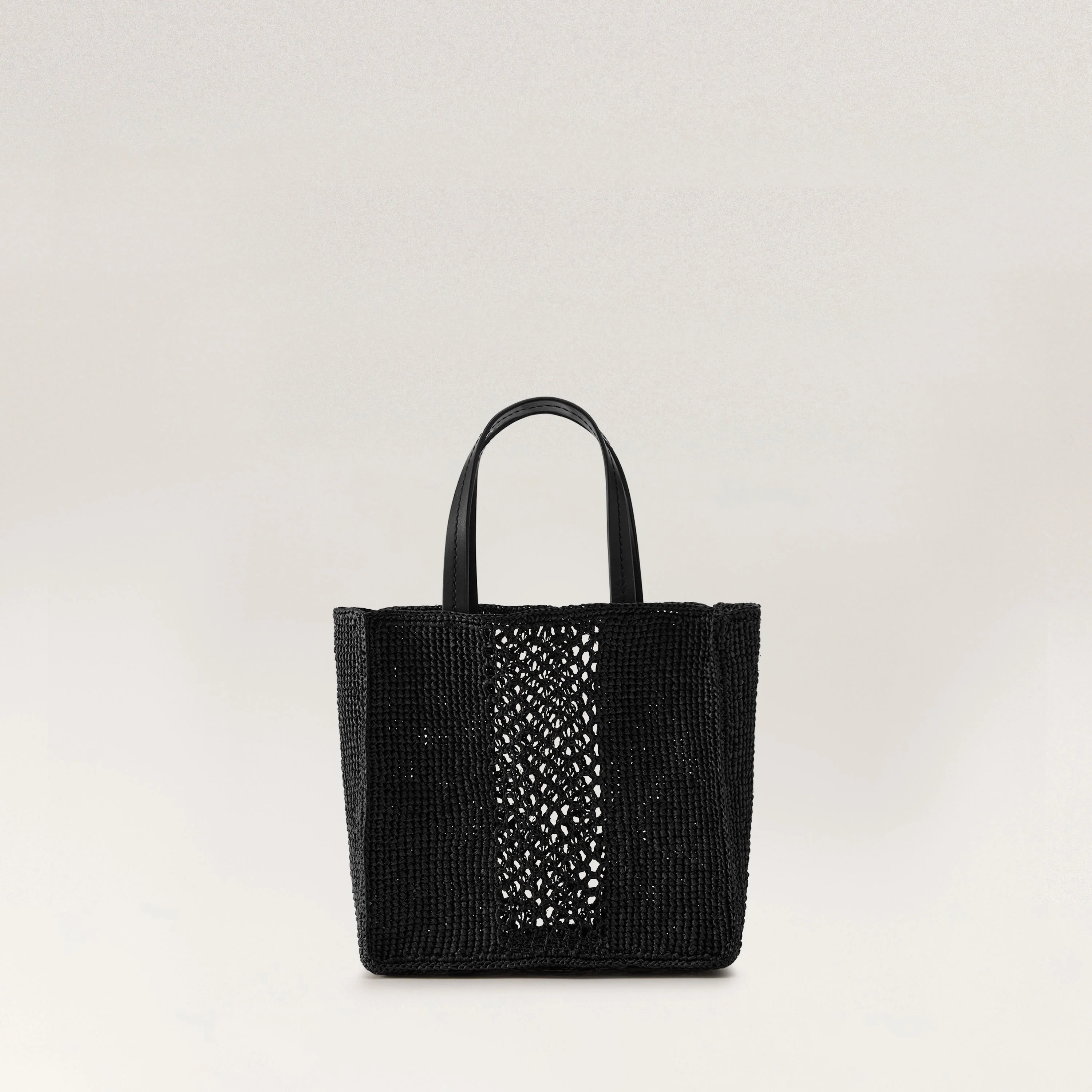 Arleth Raffia Crochet Mini Tote - Image 3