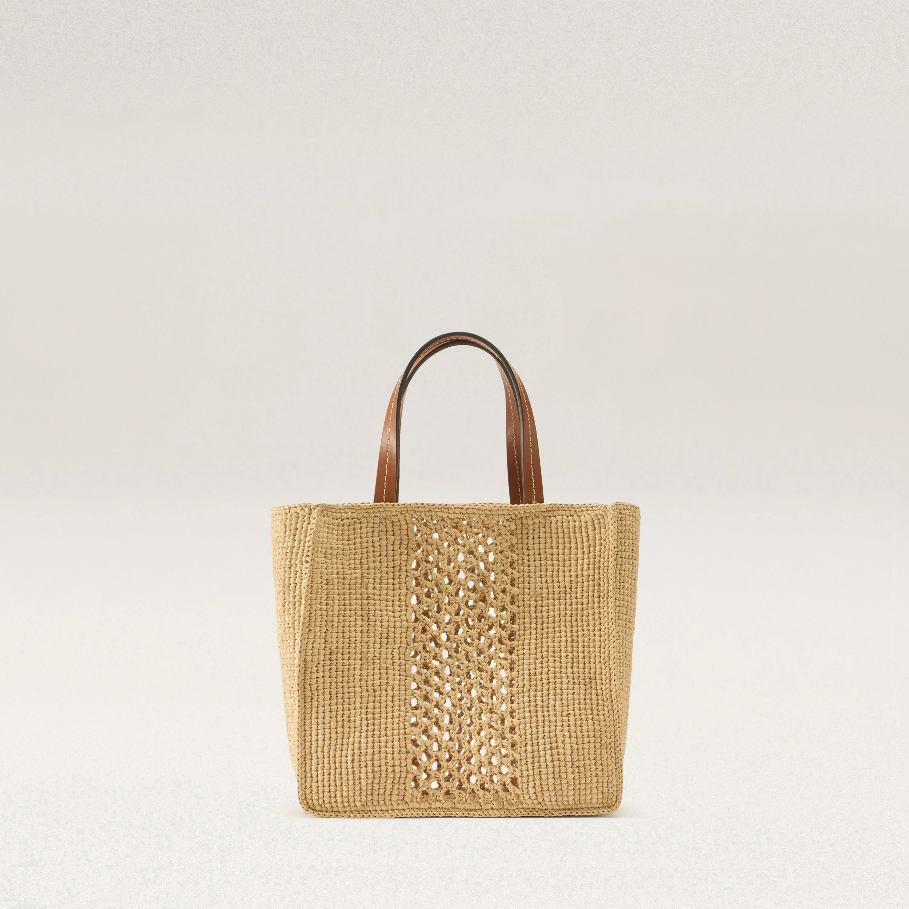 Arleth Raffia Crochet Mini Tote - Image 4