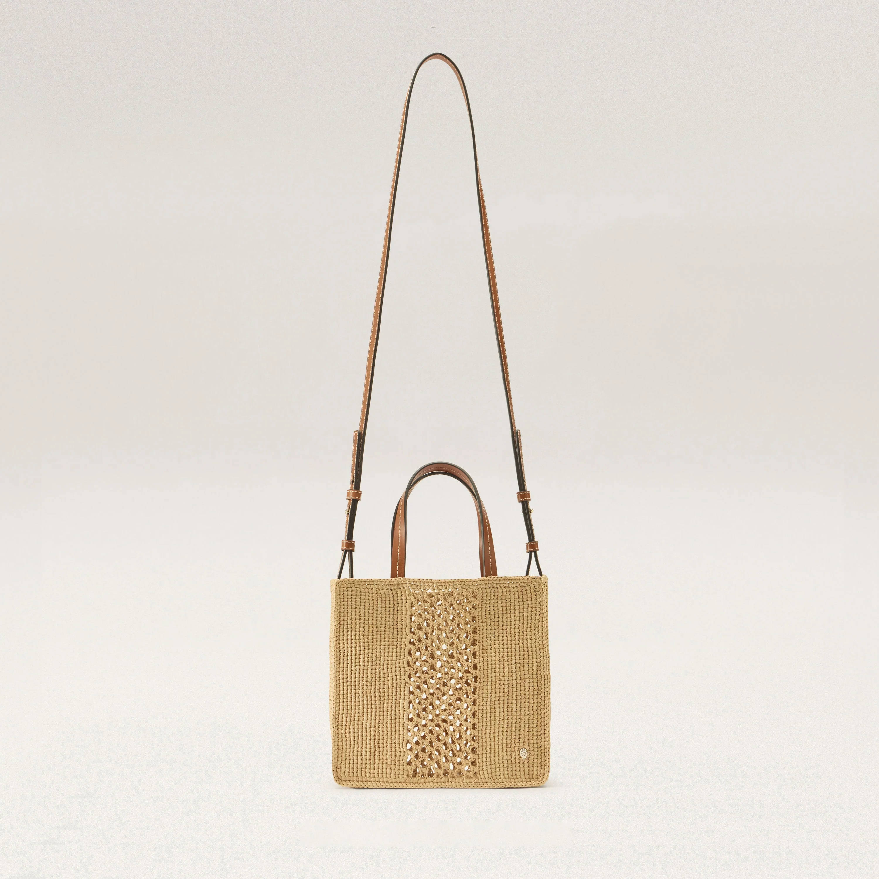 Arleth Raffia Crochet Mini Tote - Image 5