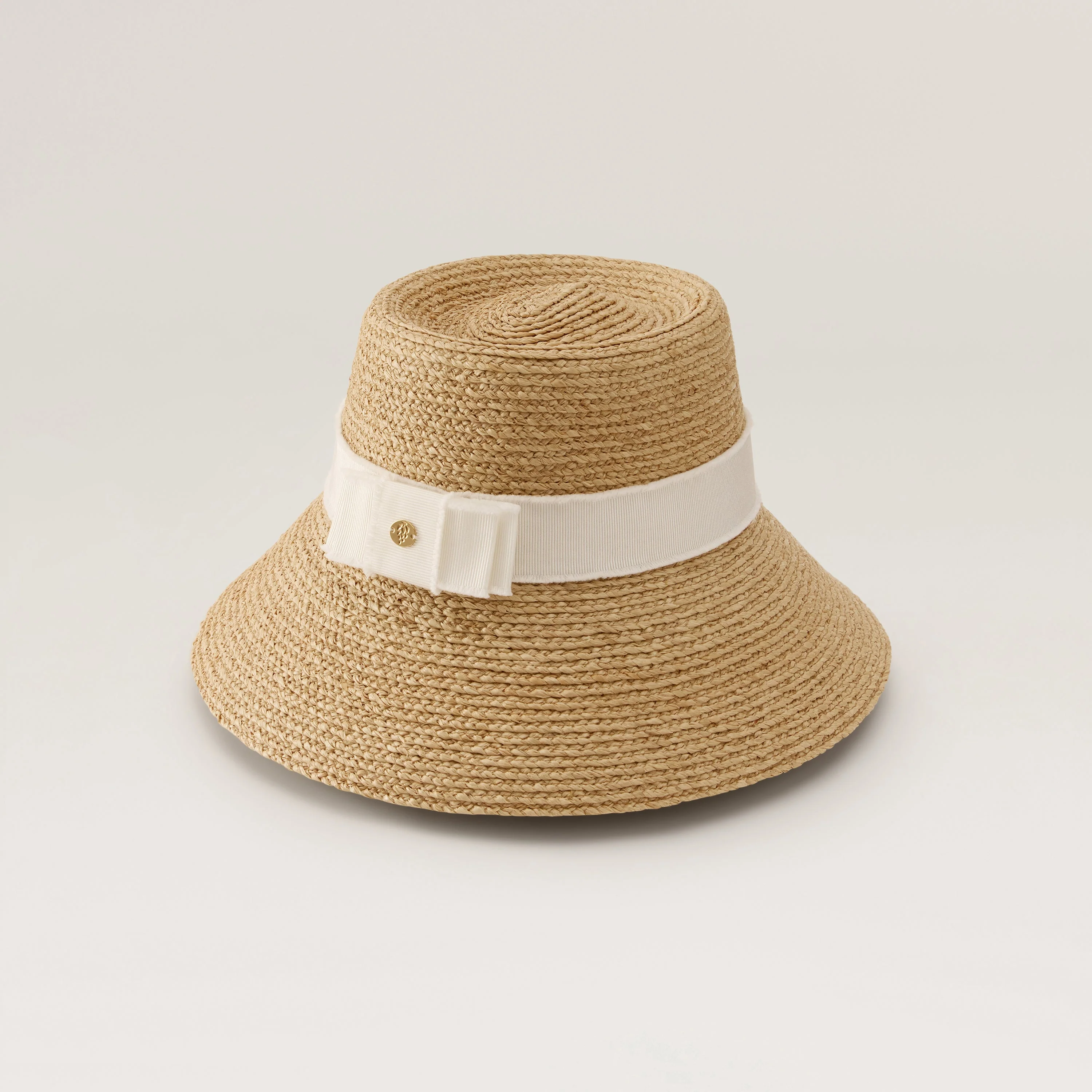 Beija Raffia Braid Bucket
