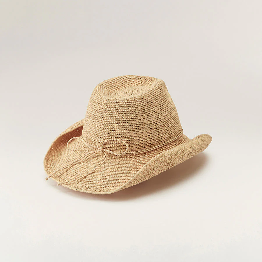 Belen Raffia Crochet Fedora - Image 3