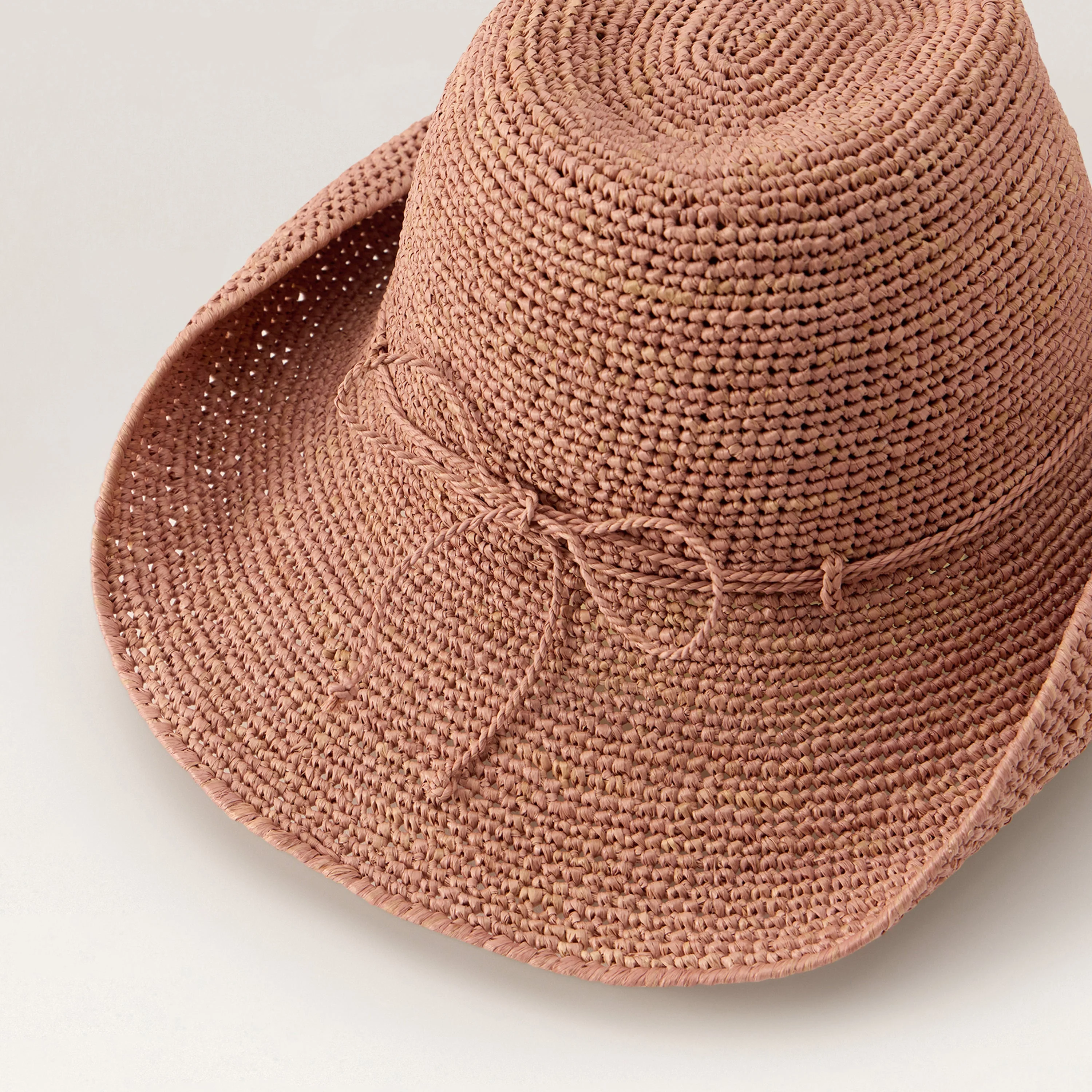 Belen Raffia Crochet Fedora - Image 4