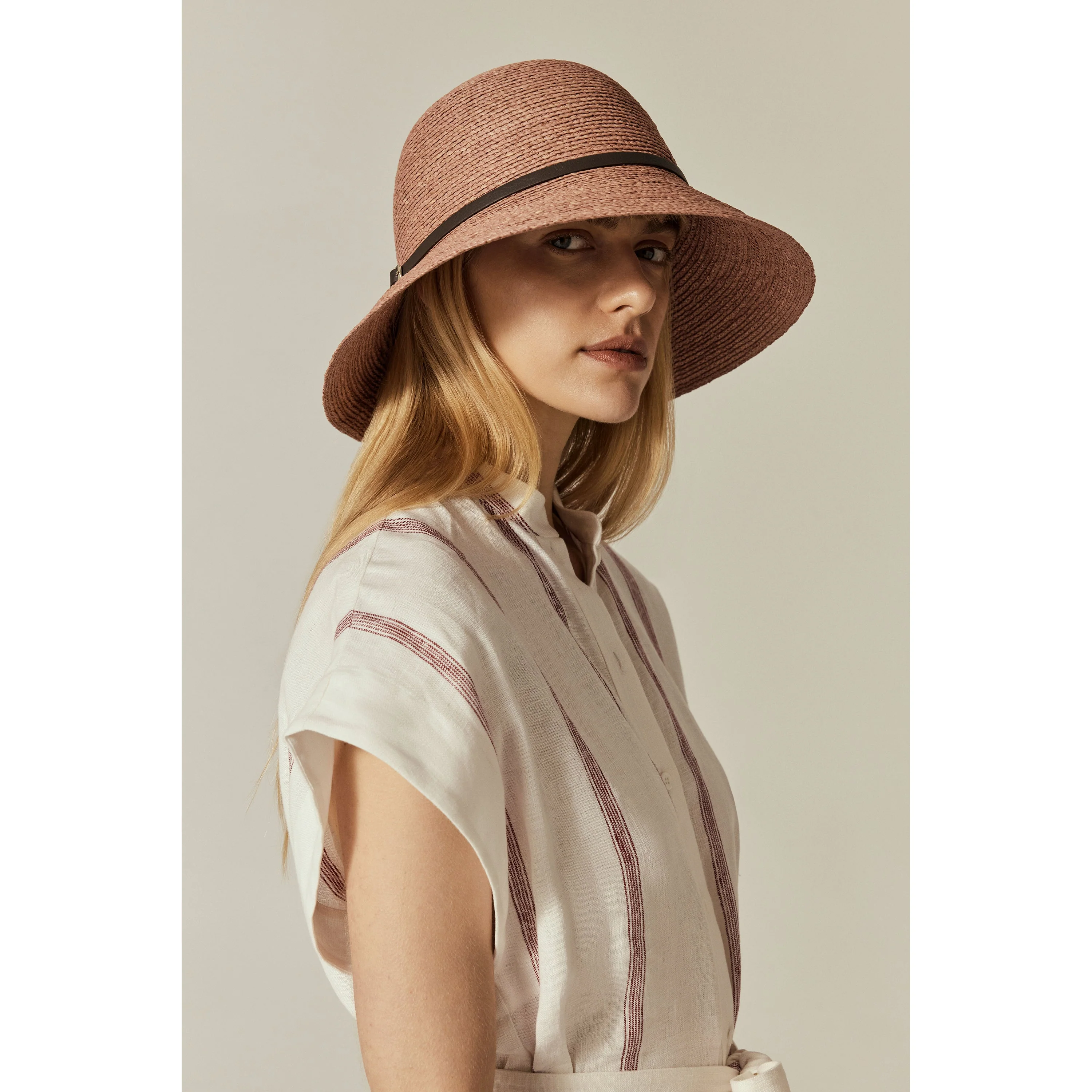 Besa 9 Raffia Braid Cloche - Image 2
