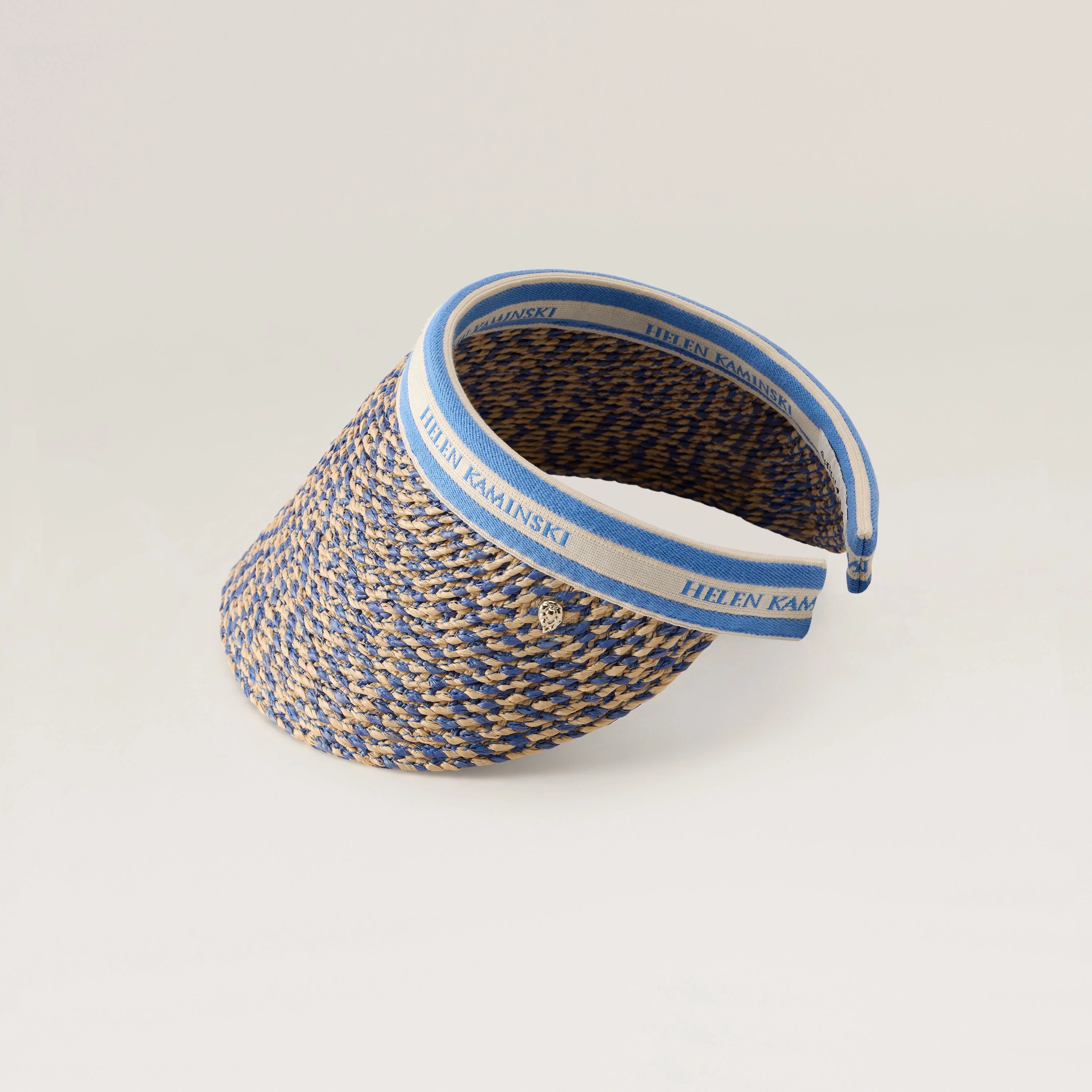 Bianca 12 Raffia Logo Visor - Image 3