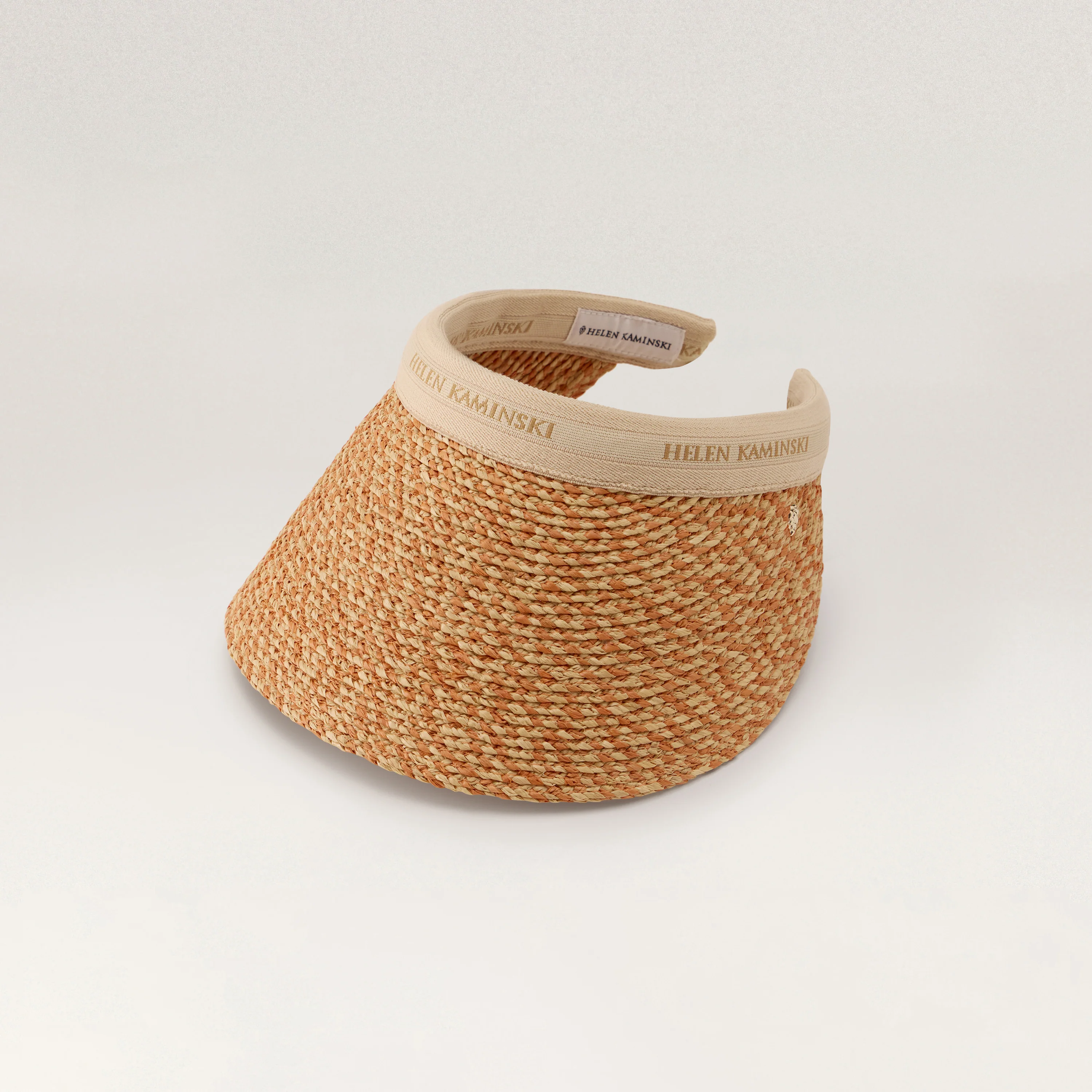 Bianca 12 Raffia Logo Visor