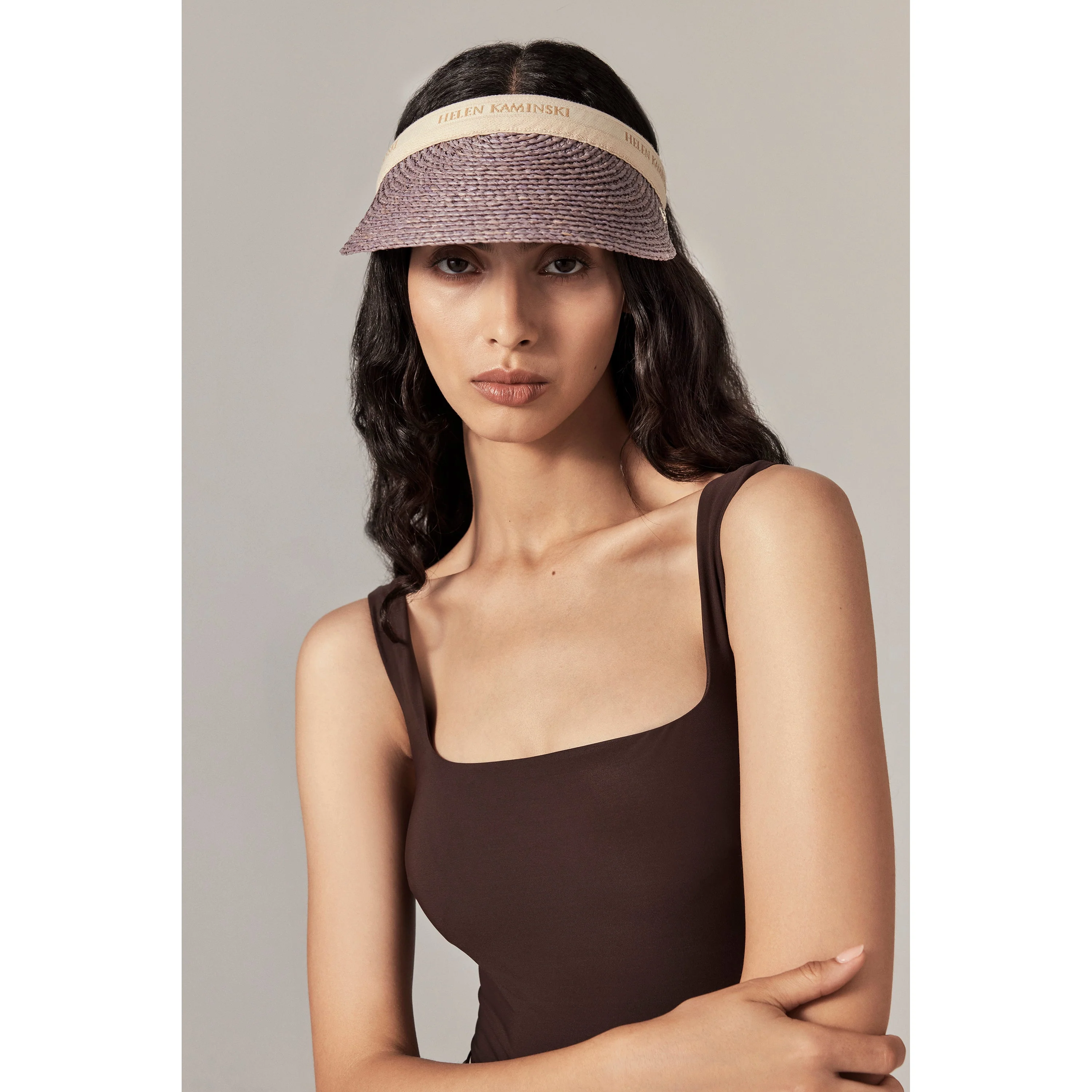 Bianca 8 Raffia Logo Visor - Image 2