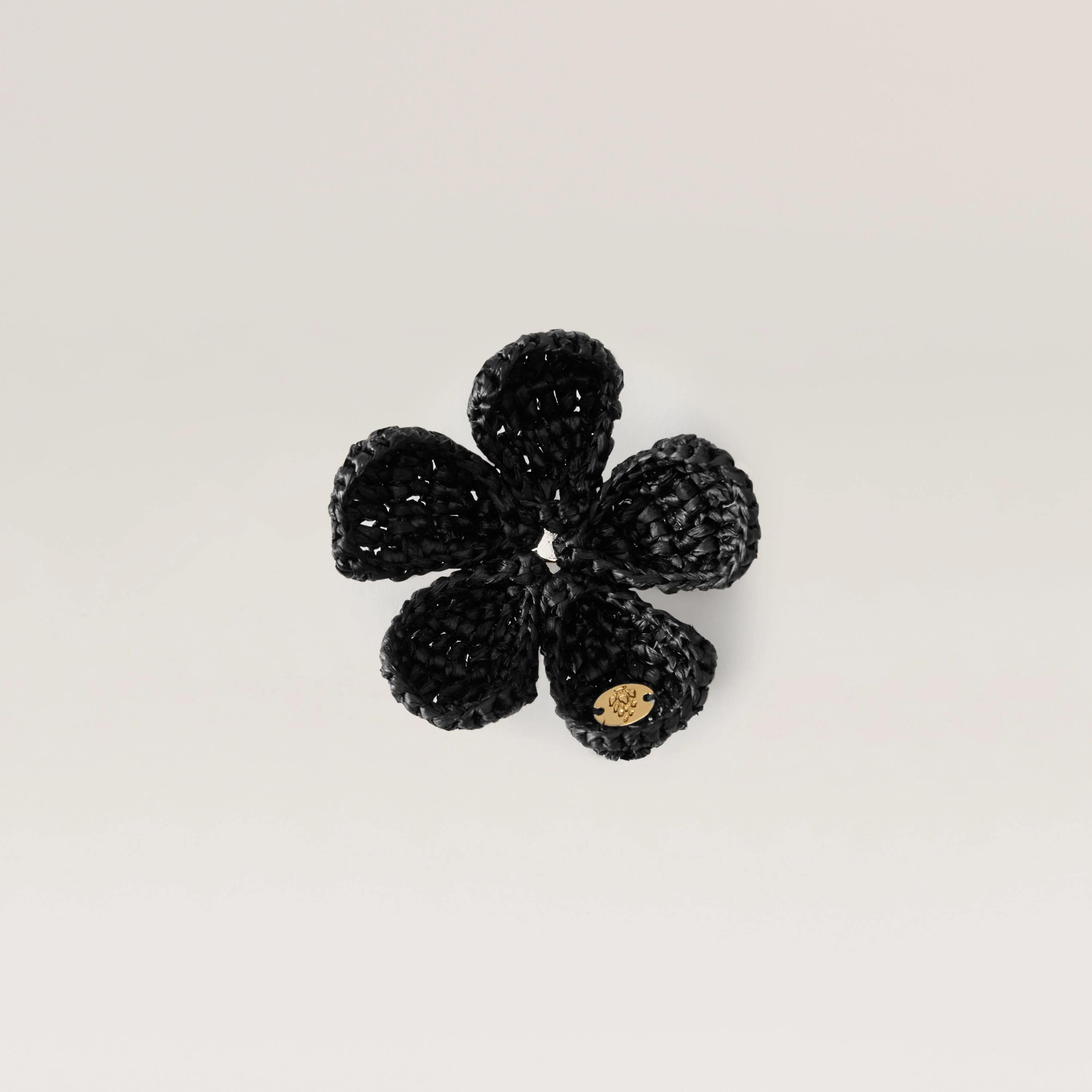 Blossom Raffia Crochet Brooch