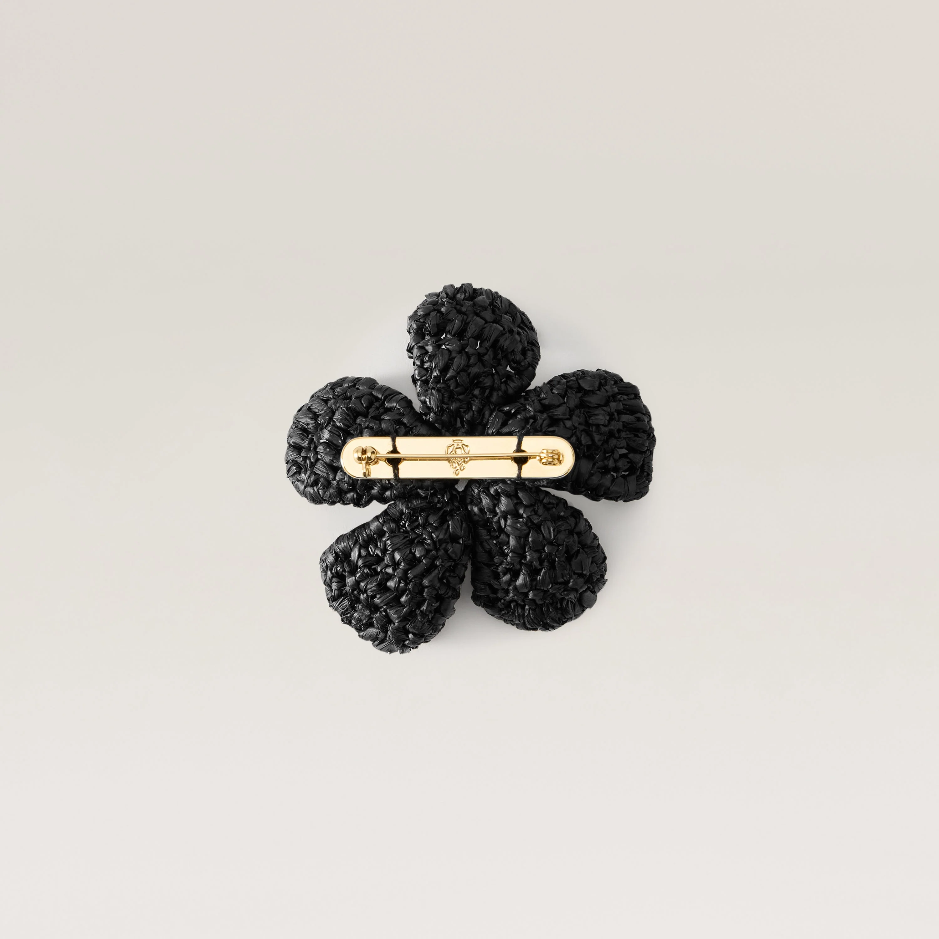 Blossom Raffia Crochet Brooch - Image 2