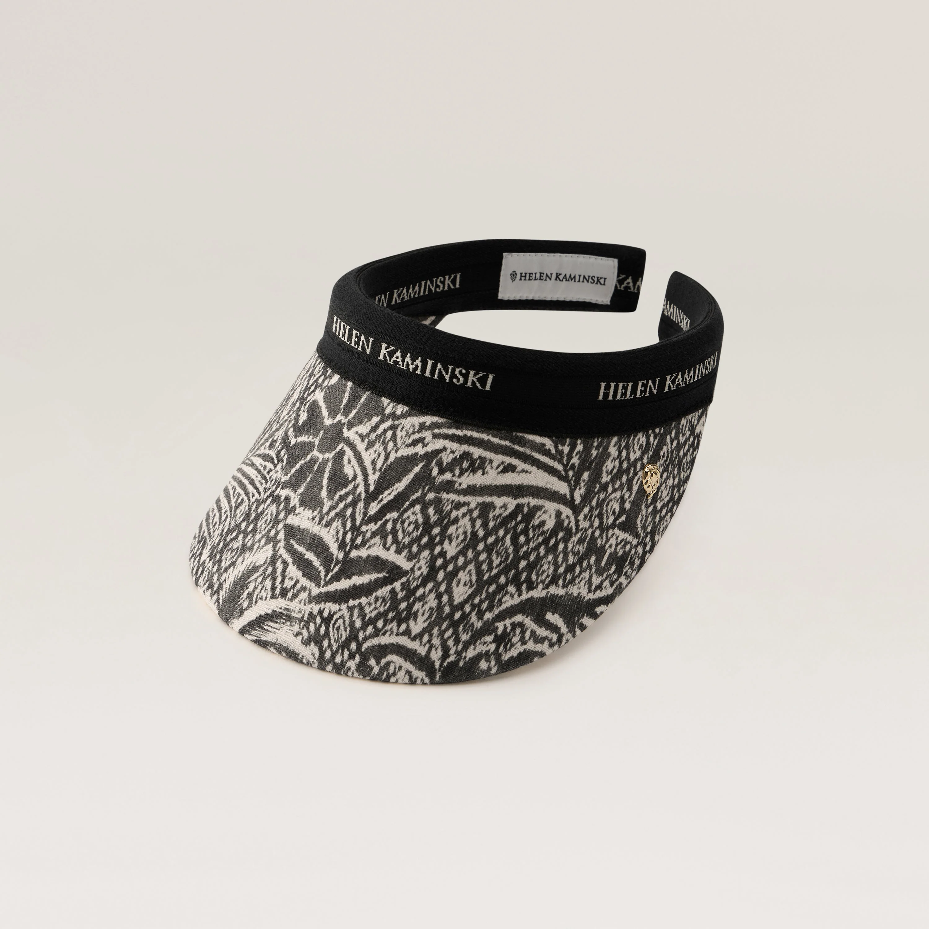 Brooke Linen Print Visor