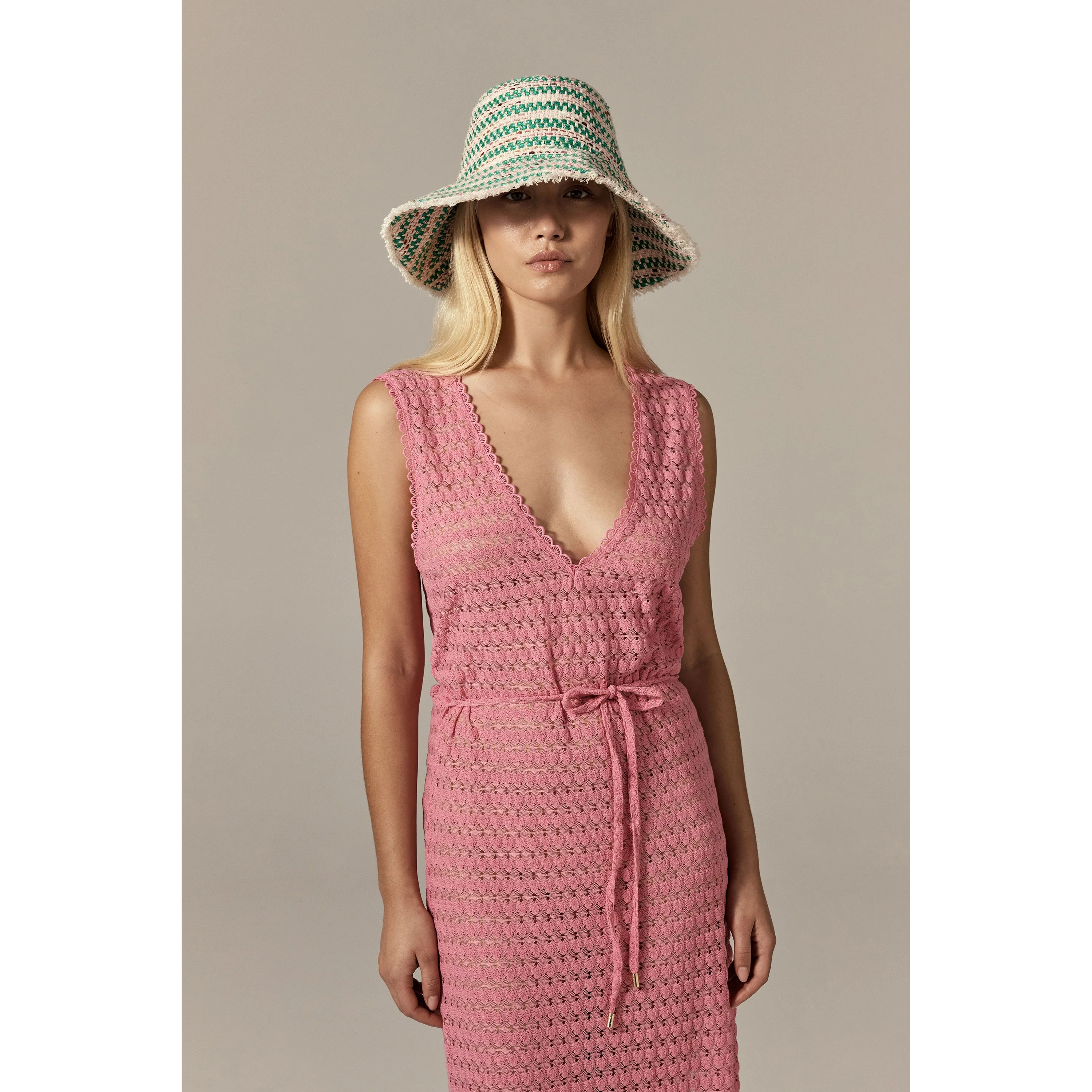 Cintia Boucle Stripe Bucket - Image 2