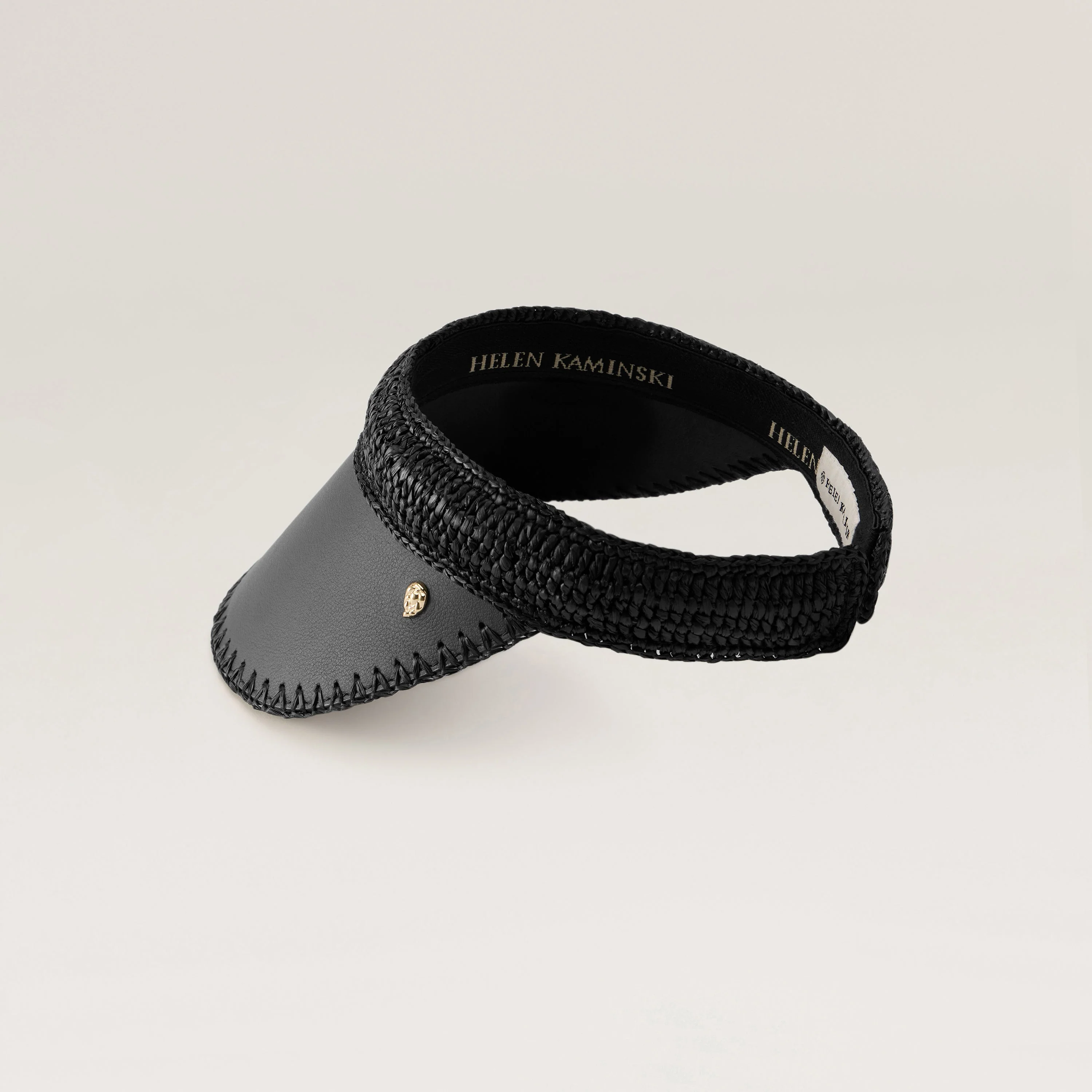 Deja Raffia Crochet Visor - Image 3