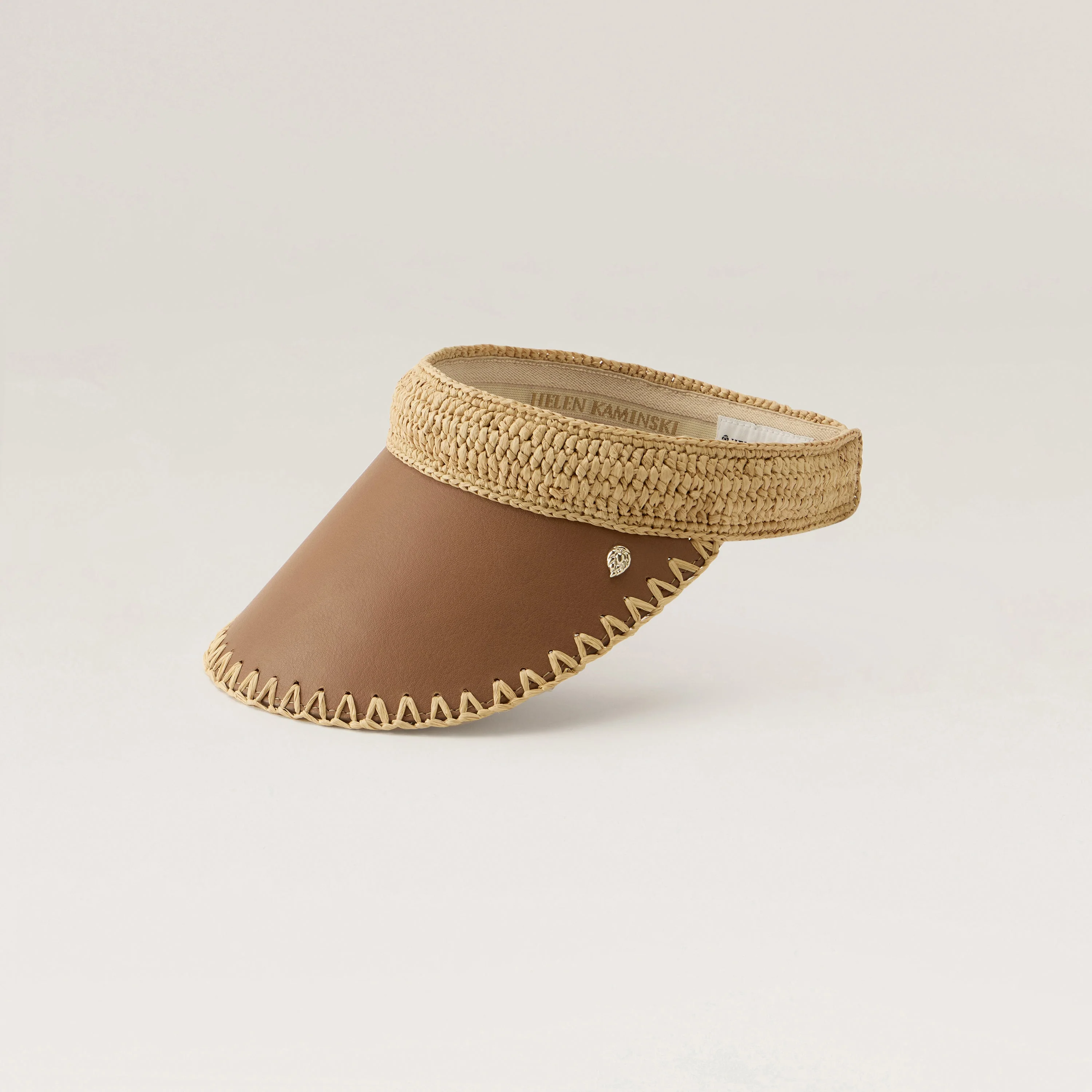 Deja Raffia Crochet Visor - Image 3