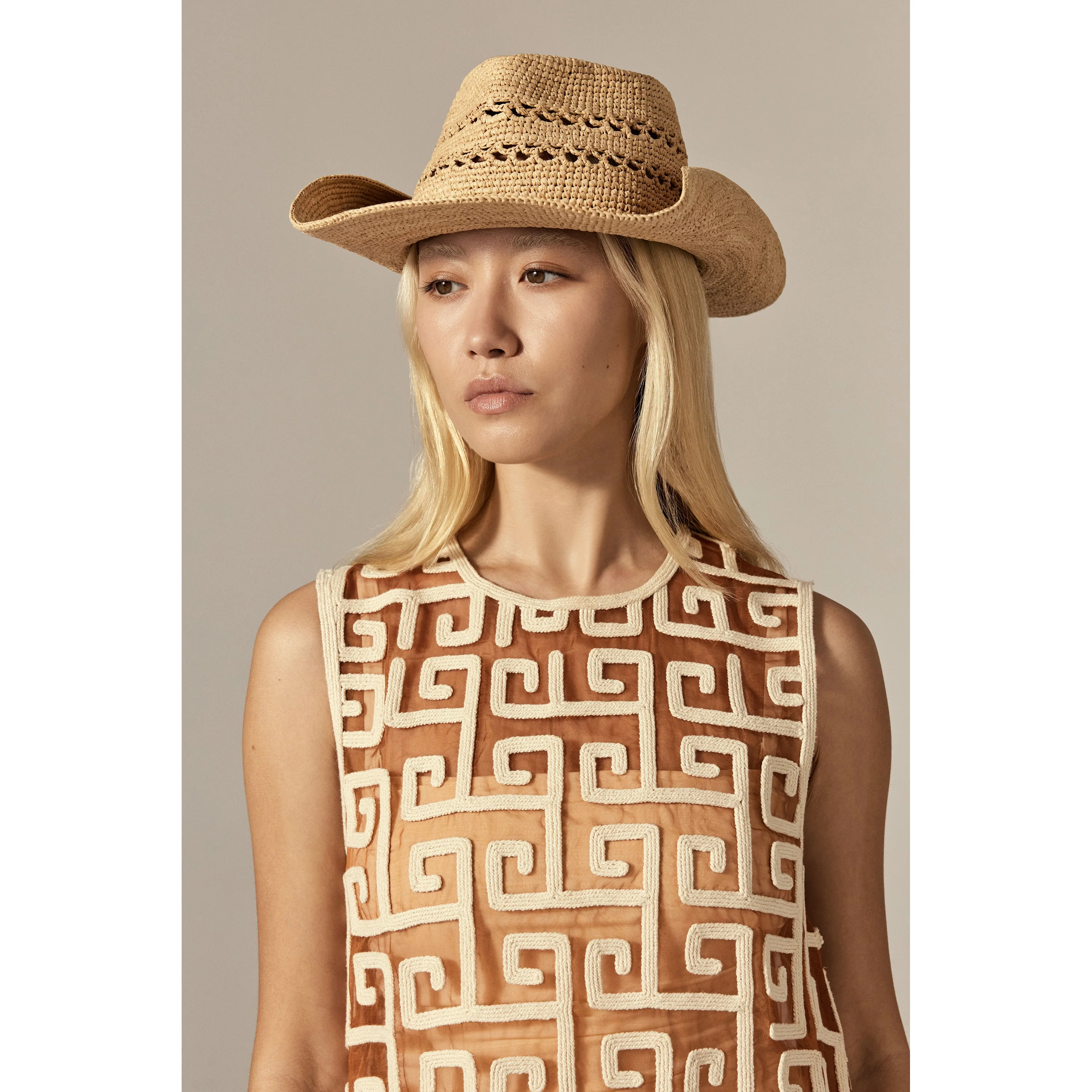 Gwen Raffia Fedora - Image 2