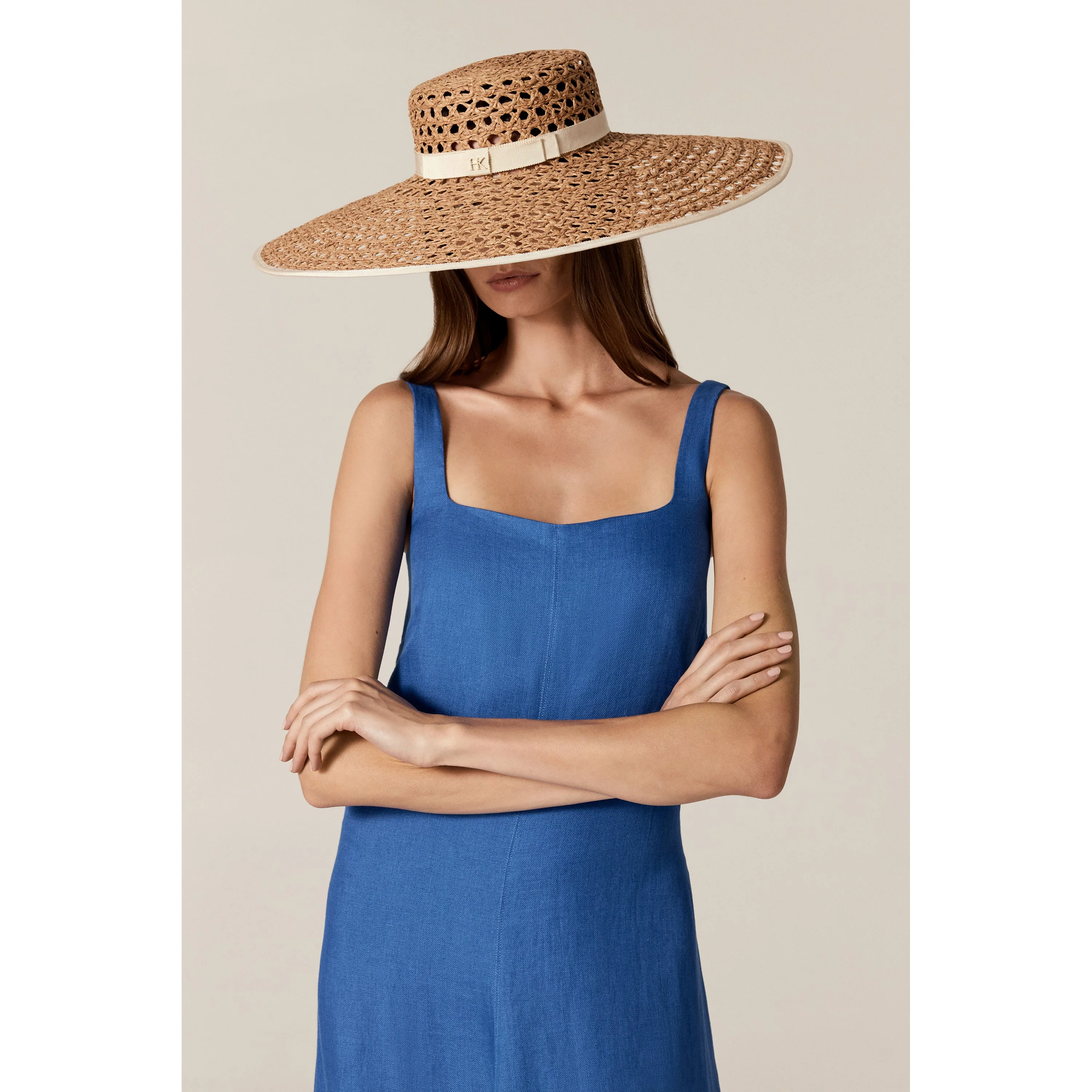 Kavya Raffia Lace Boater - Image 2