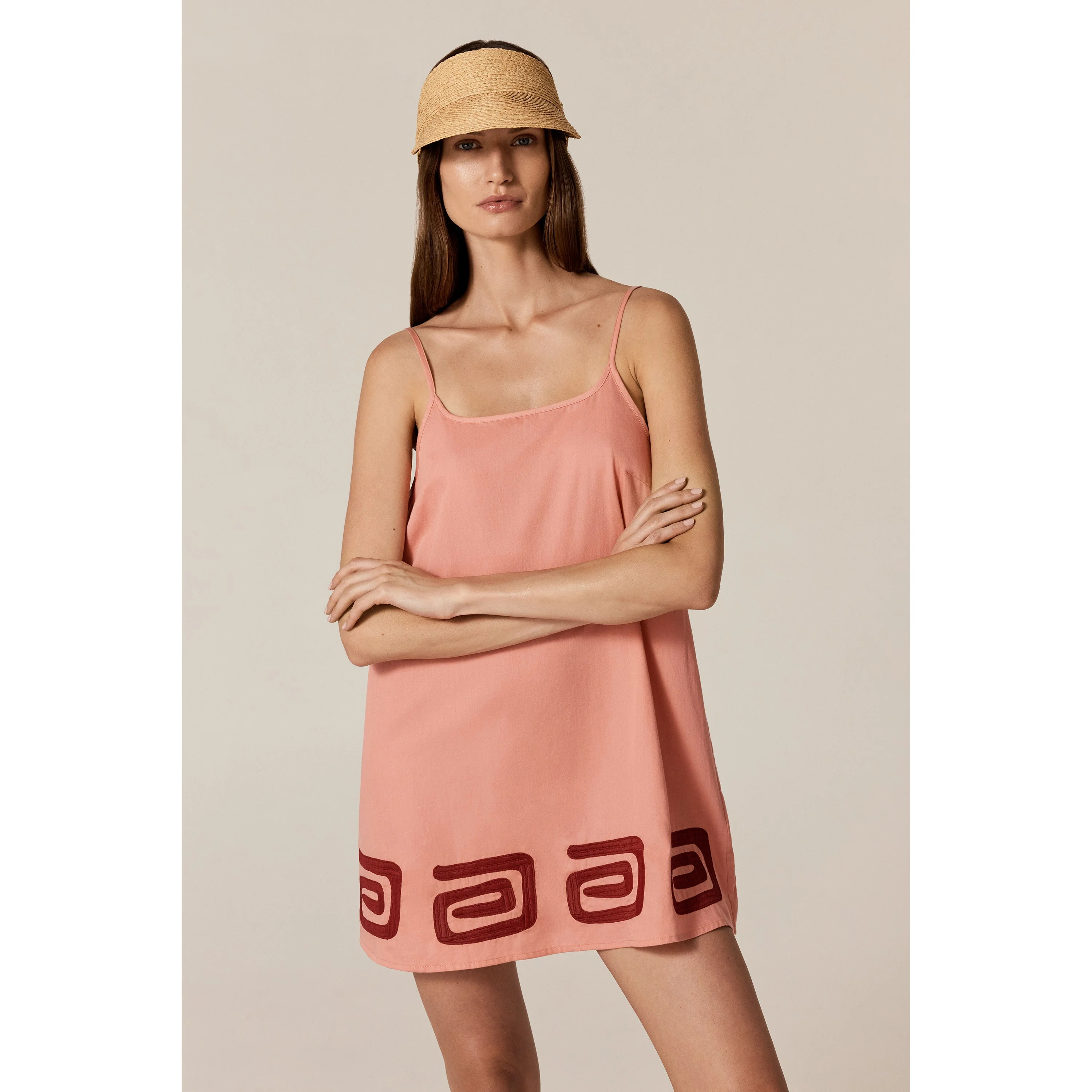 Kenna Raffia Braid Visor - Image 2