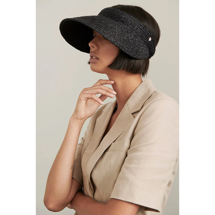 Kirsten Raffia Braid Visor - Image 2