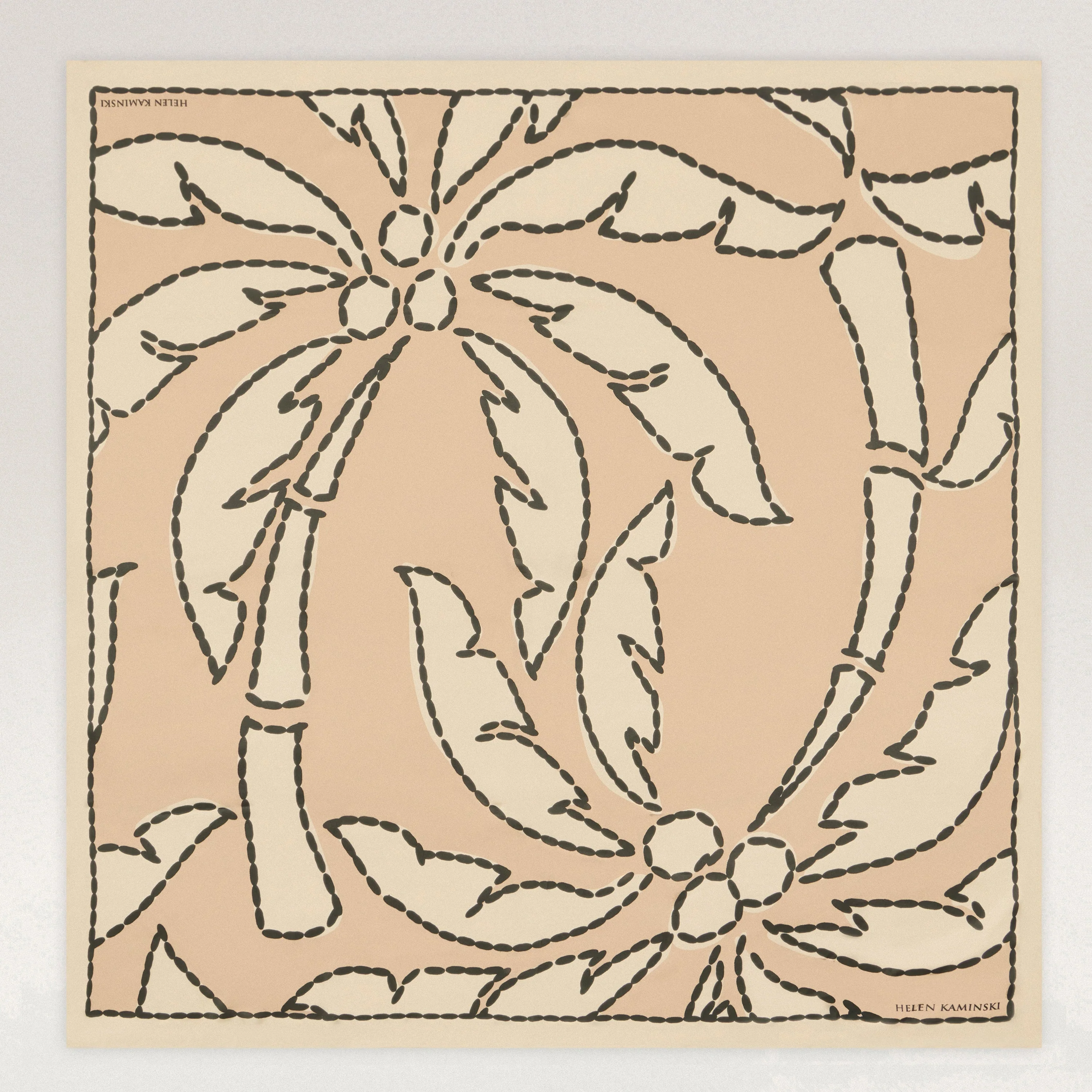Komala Palm Silk Scarf - Image 8