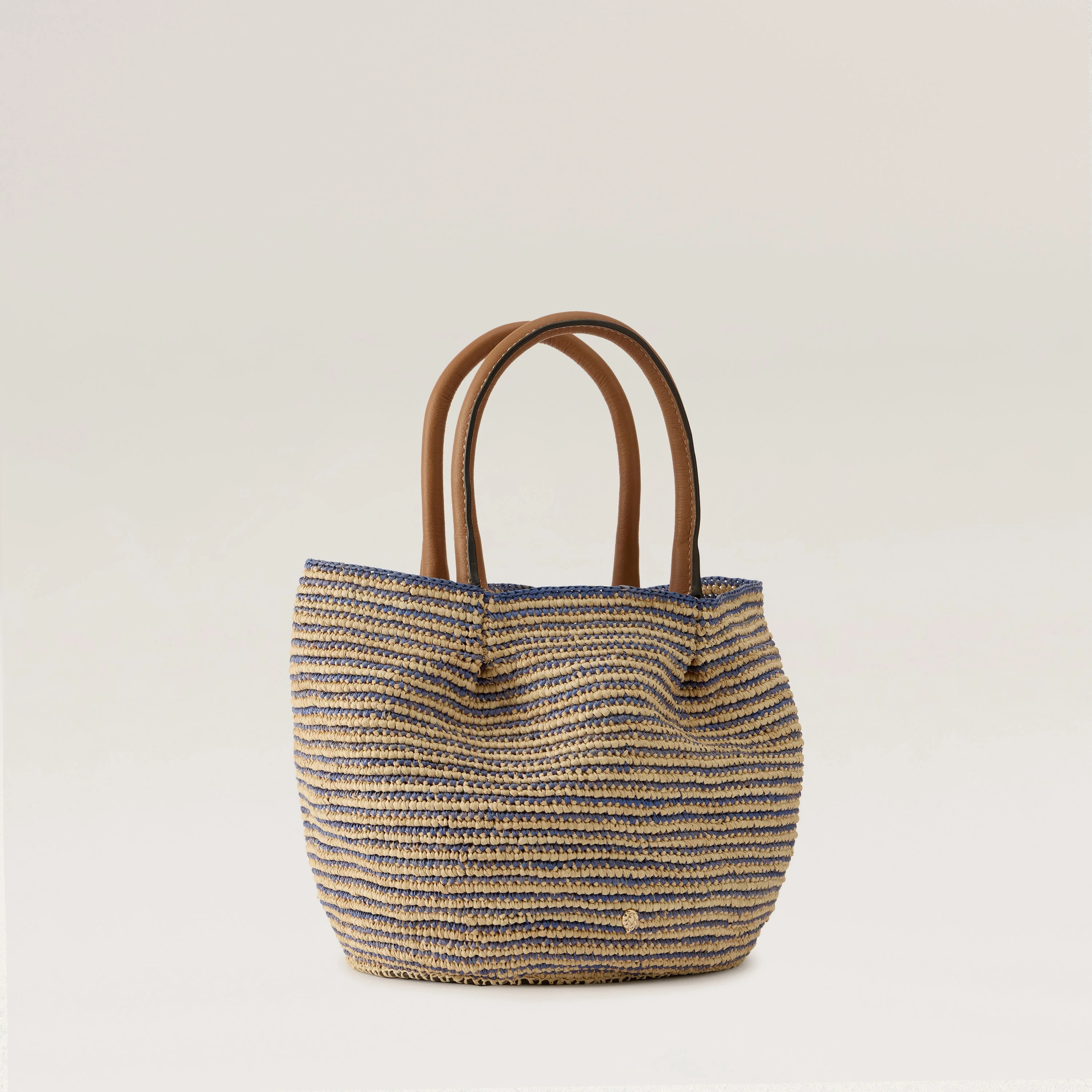 Lalith Raffia Stripe Basket - Image 3