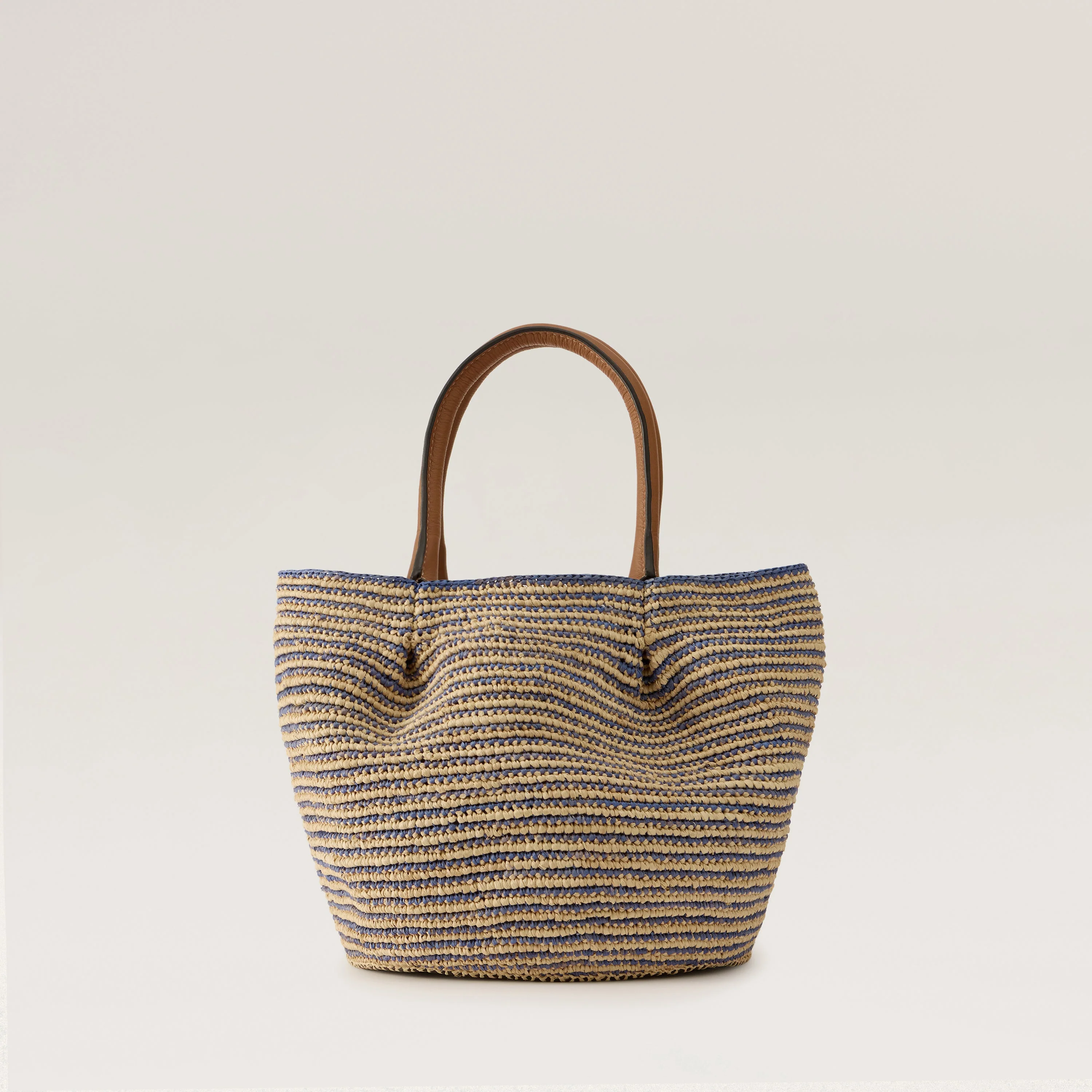 Lalith Raffia Stripe Basket - Image 4