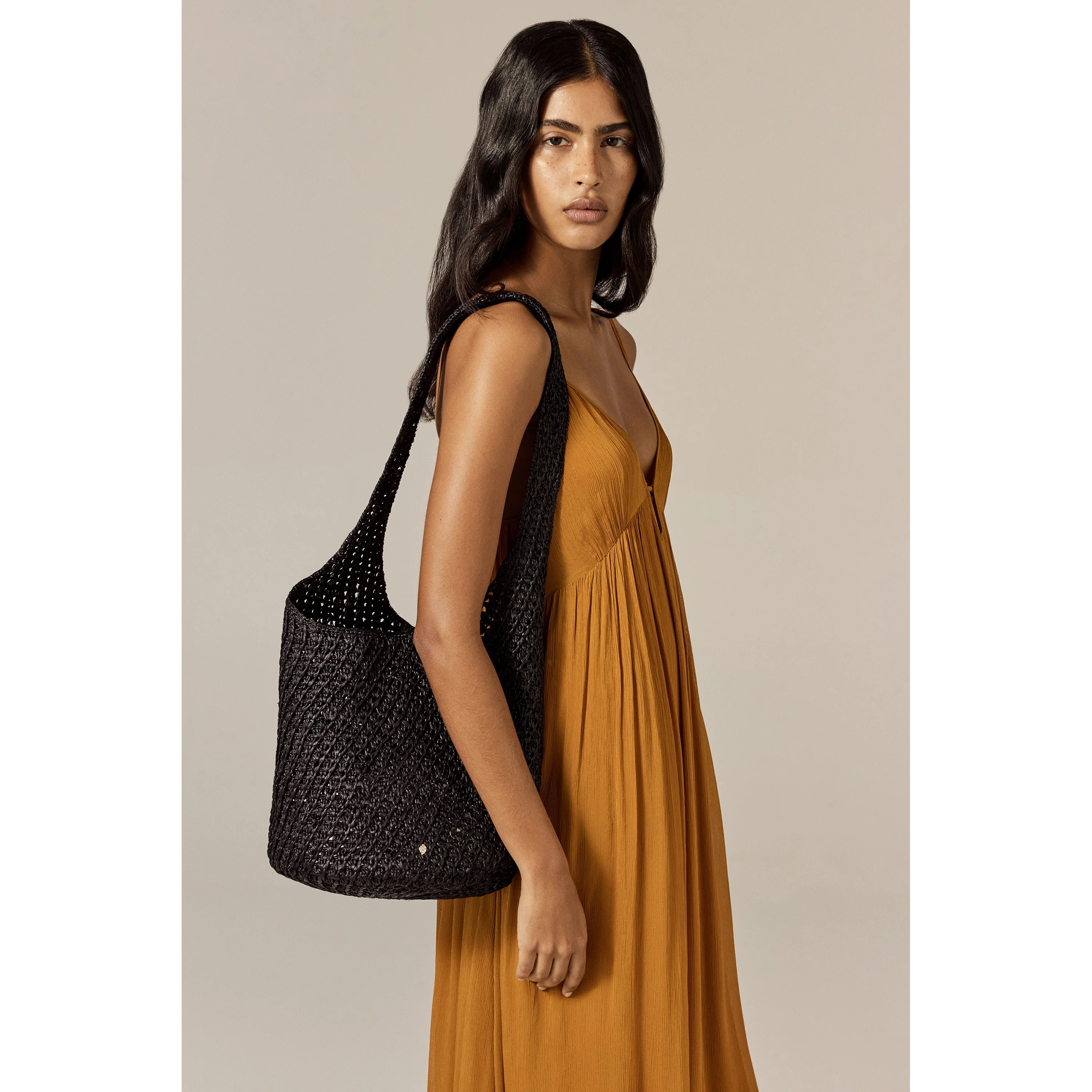 Lani Raffia Crochet Sac