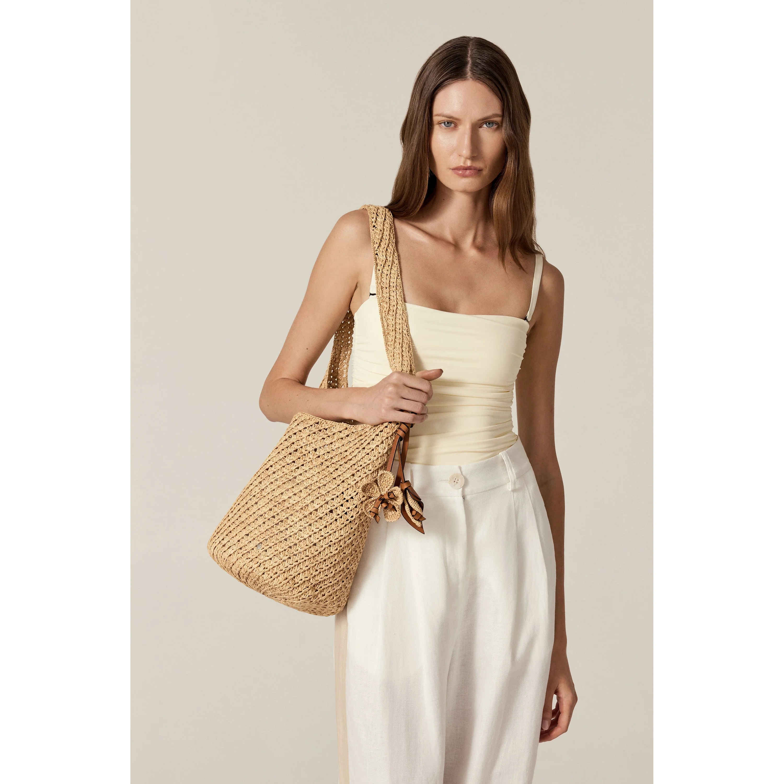 Lani Raffia Crochet Sac - Image 3