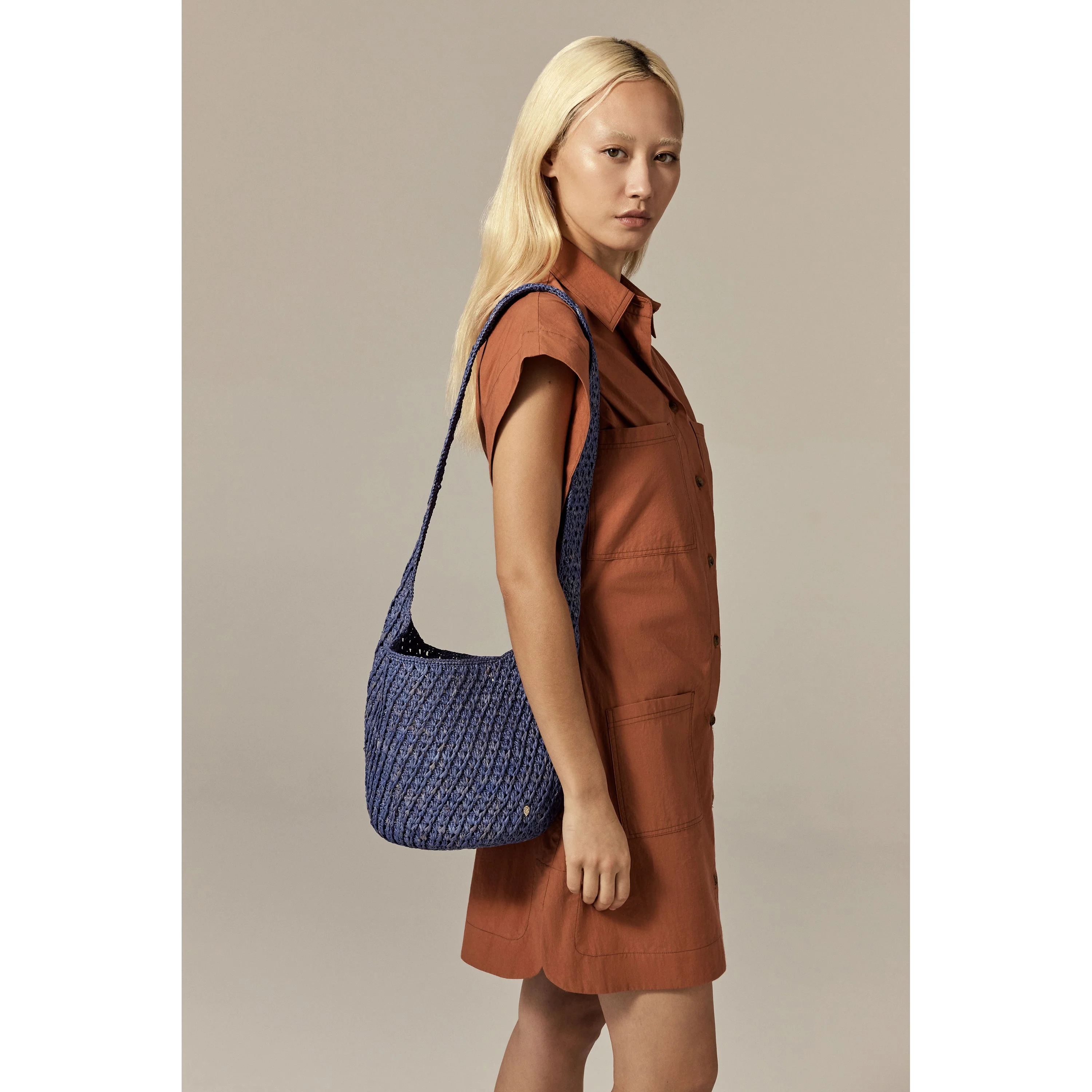 Lani Raffia Crochet Small Sac - Image 2