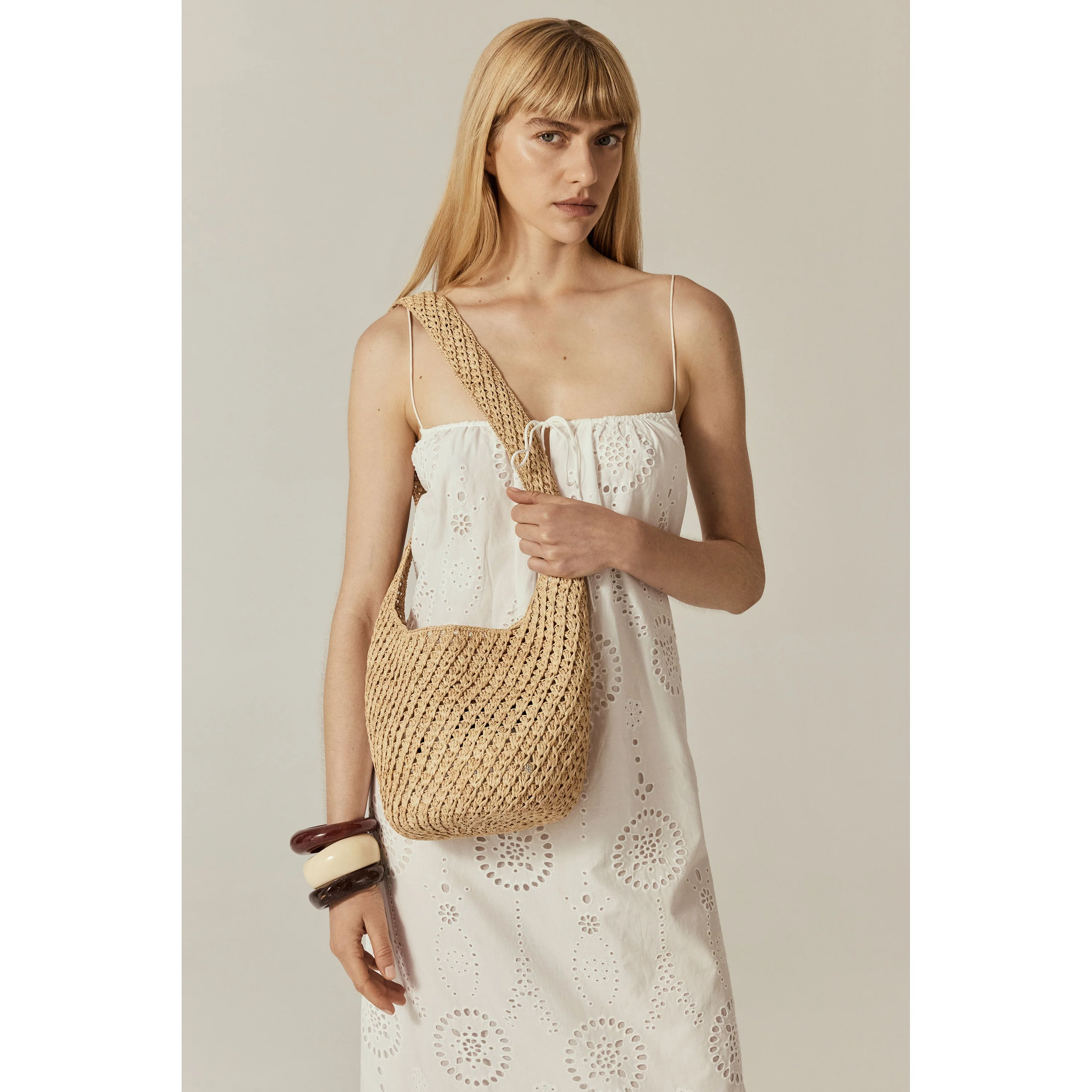 Lani Raffia Crochet Small Sac - Image 2