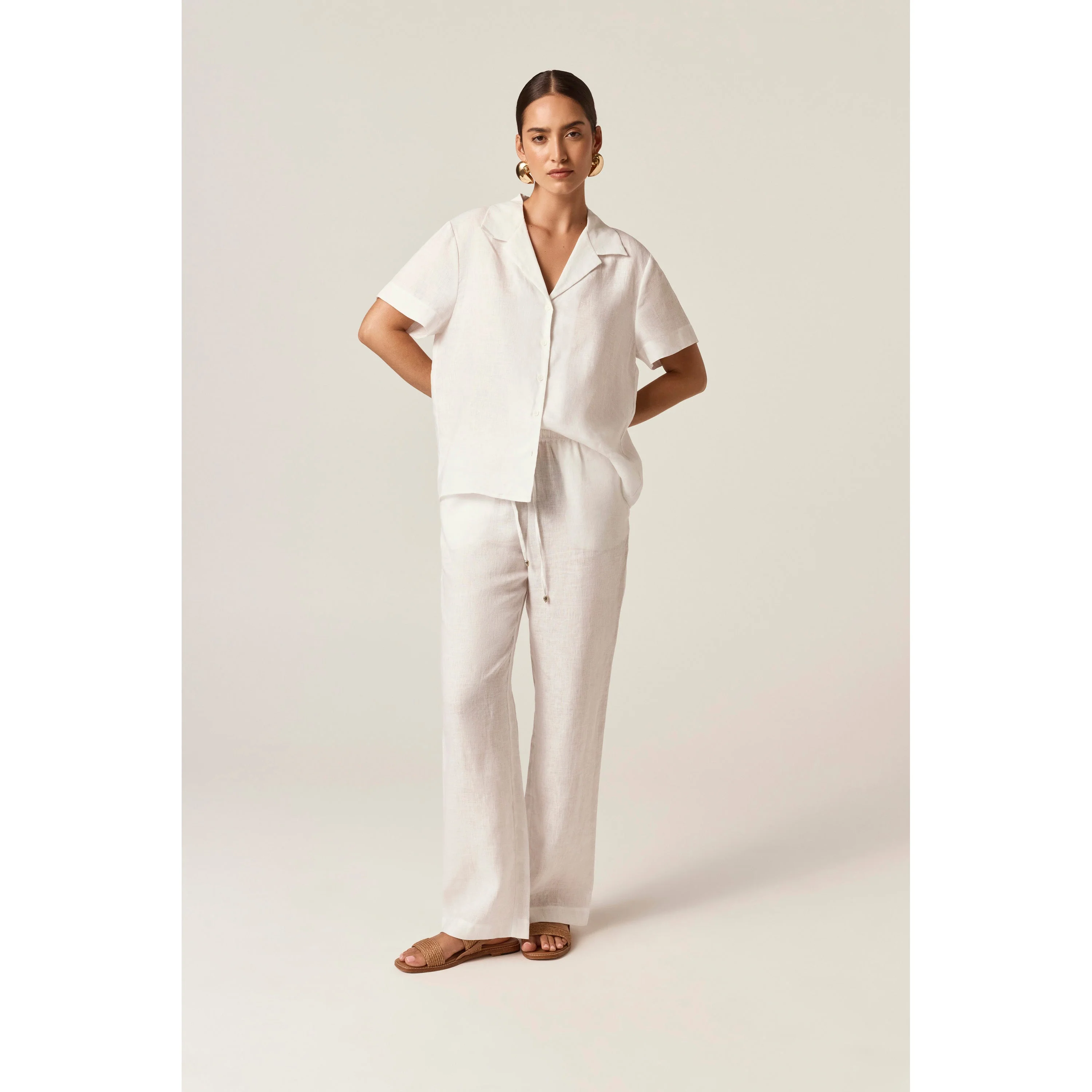 Linen Drawstring Pant - Image 4