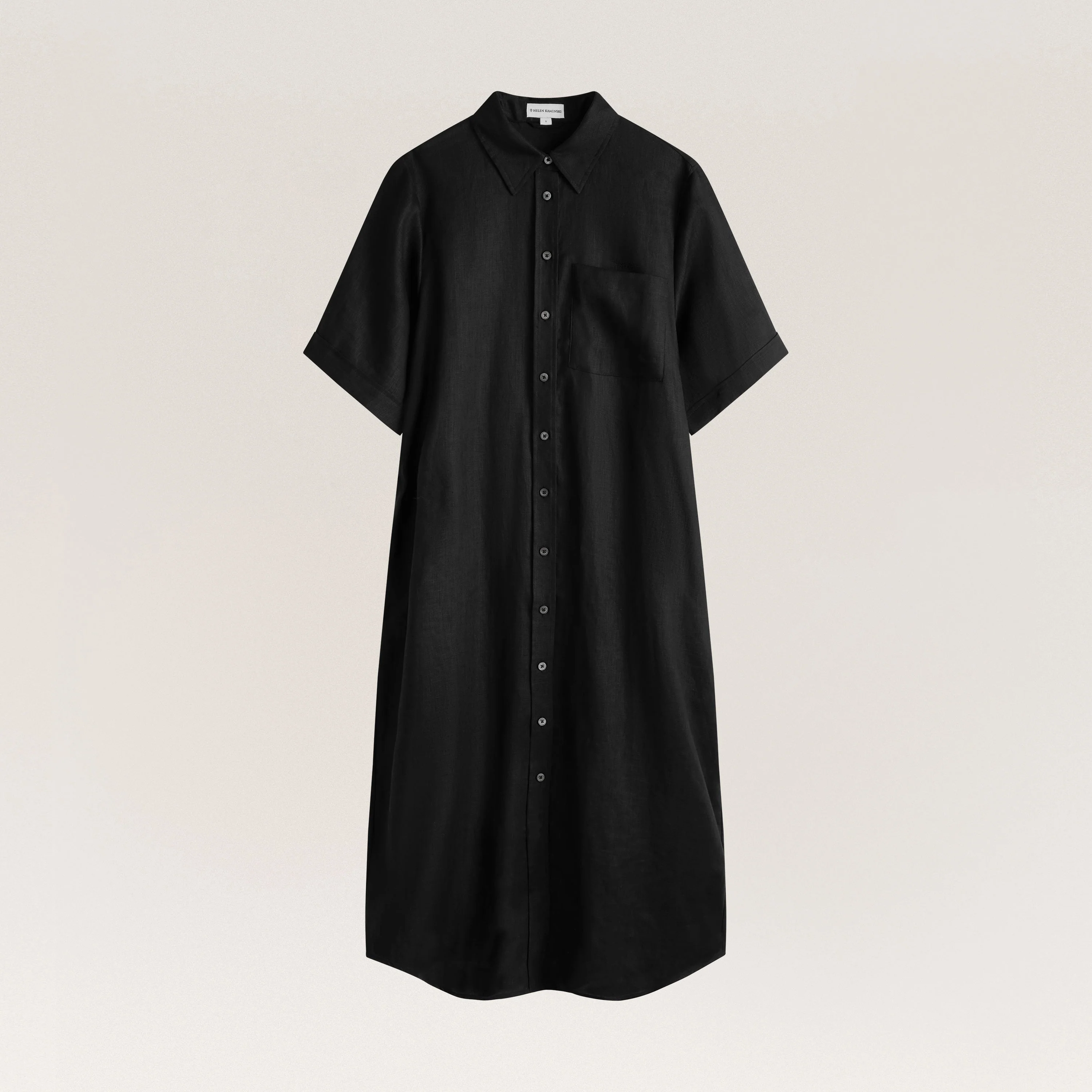 Linen Shirt Dress - Image 9