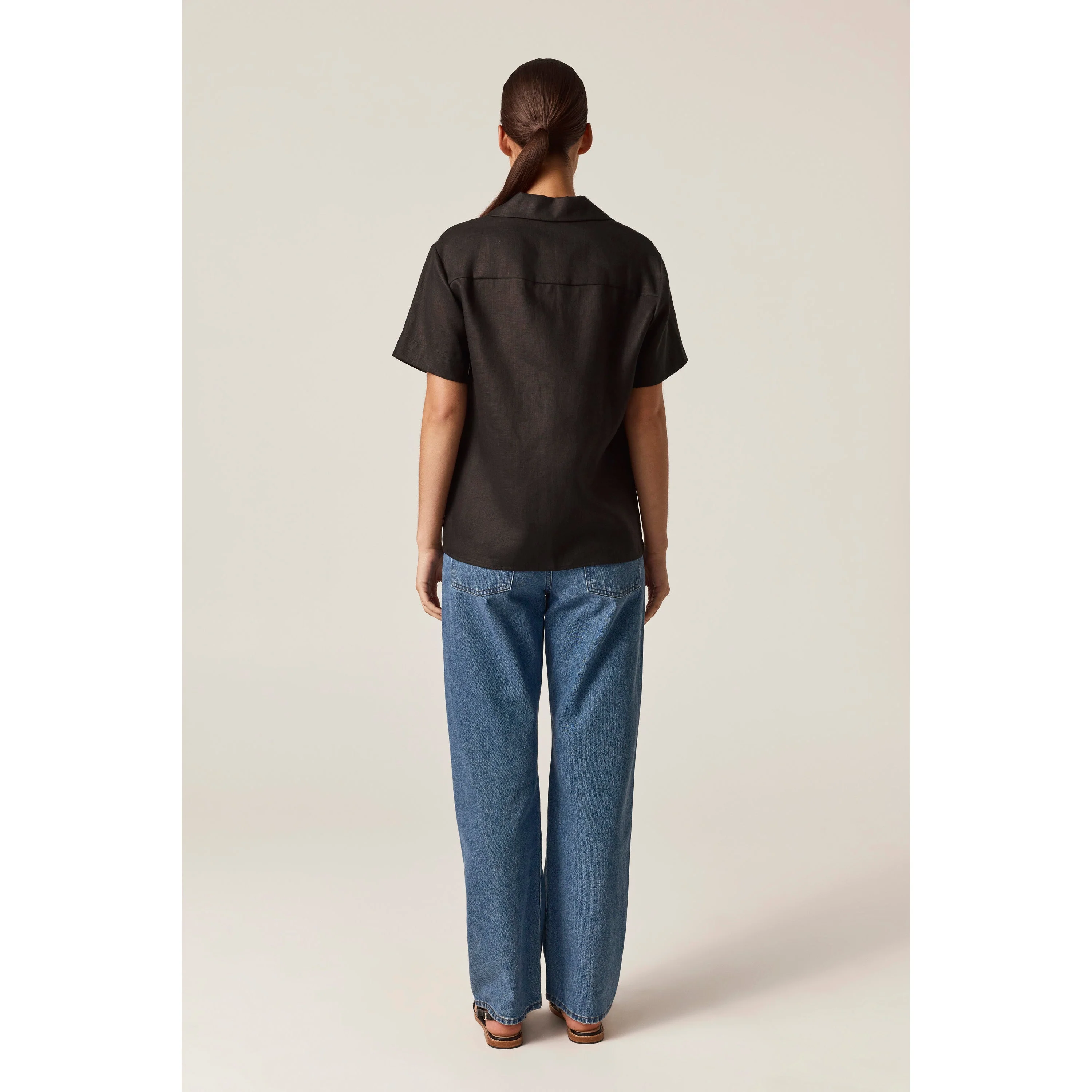 Linen Short Sleeve Shirt - Image 3