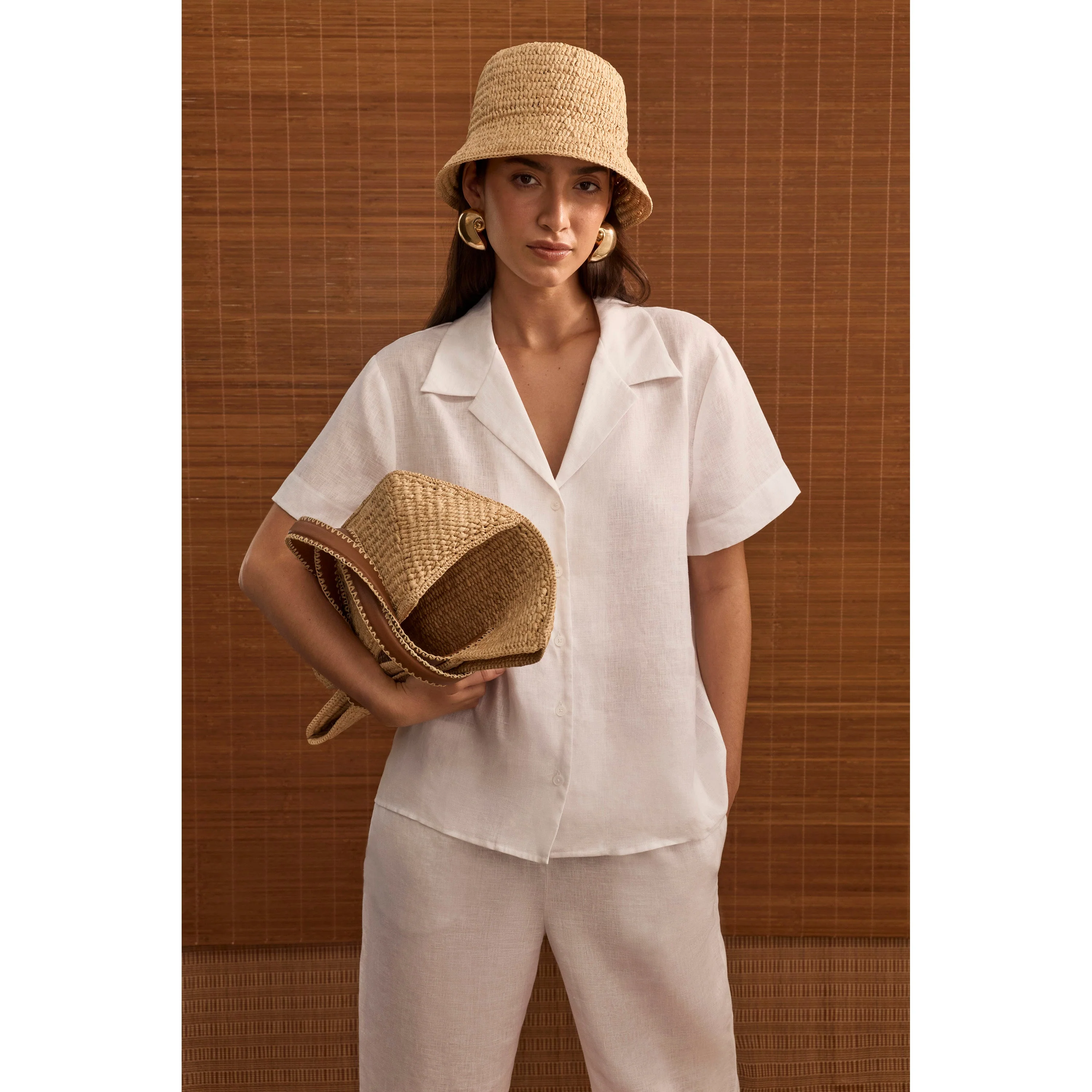 Linen Short Sleeve Shirt - Image 5