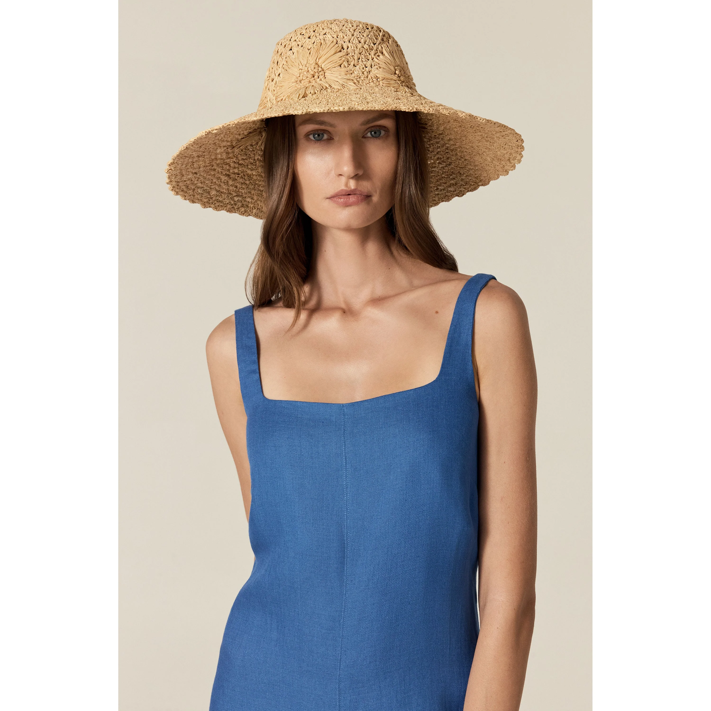 Nadia Raffia Crochet Sun Hat - Image 2