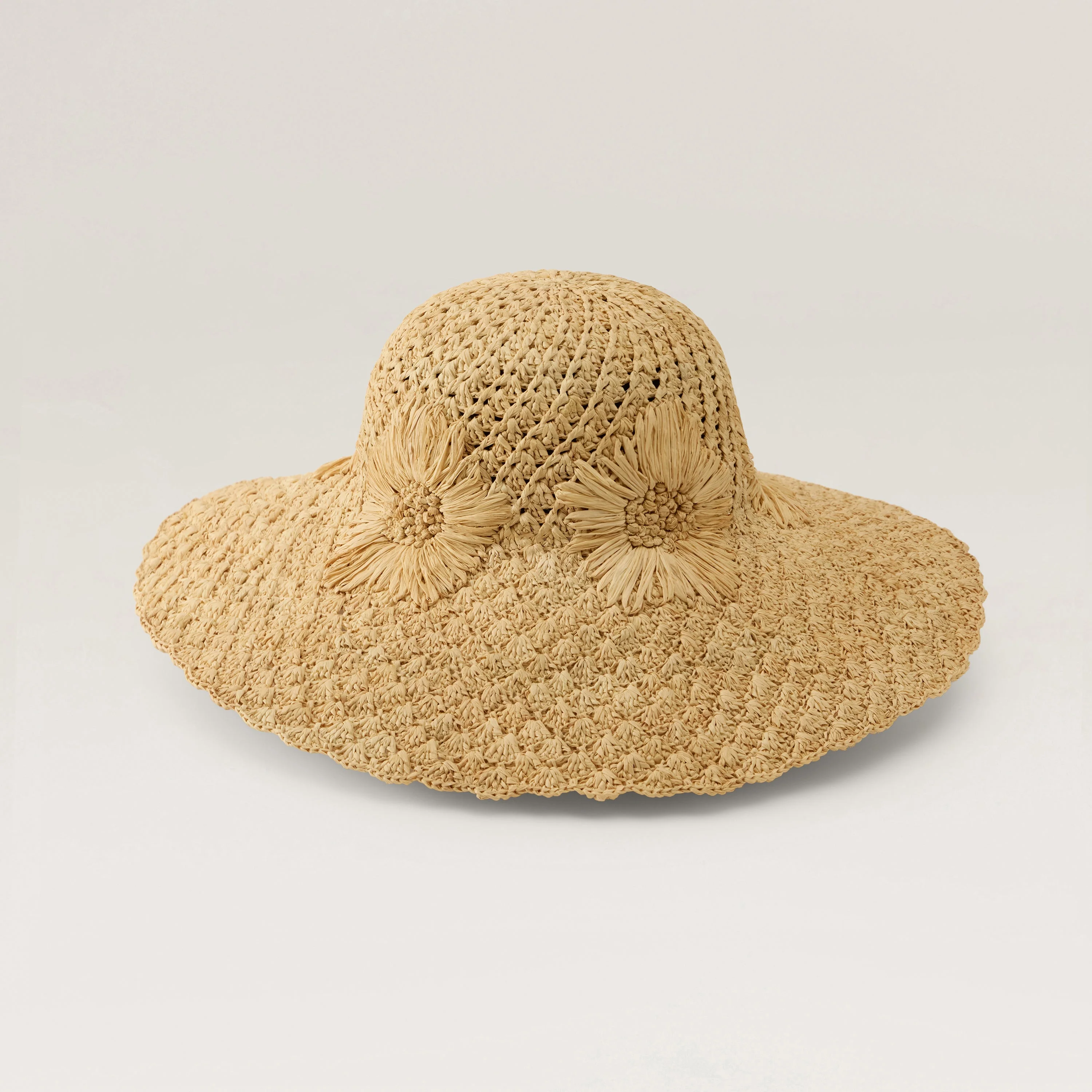 Nadia Raffia Crochet Sun Hat - Image 4