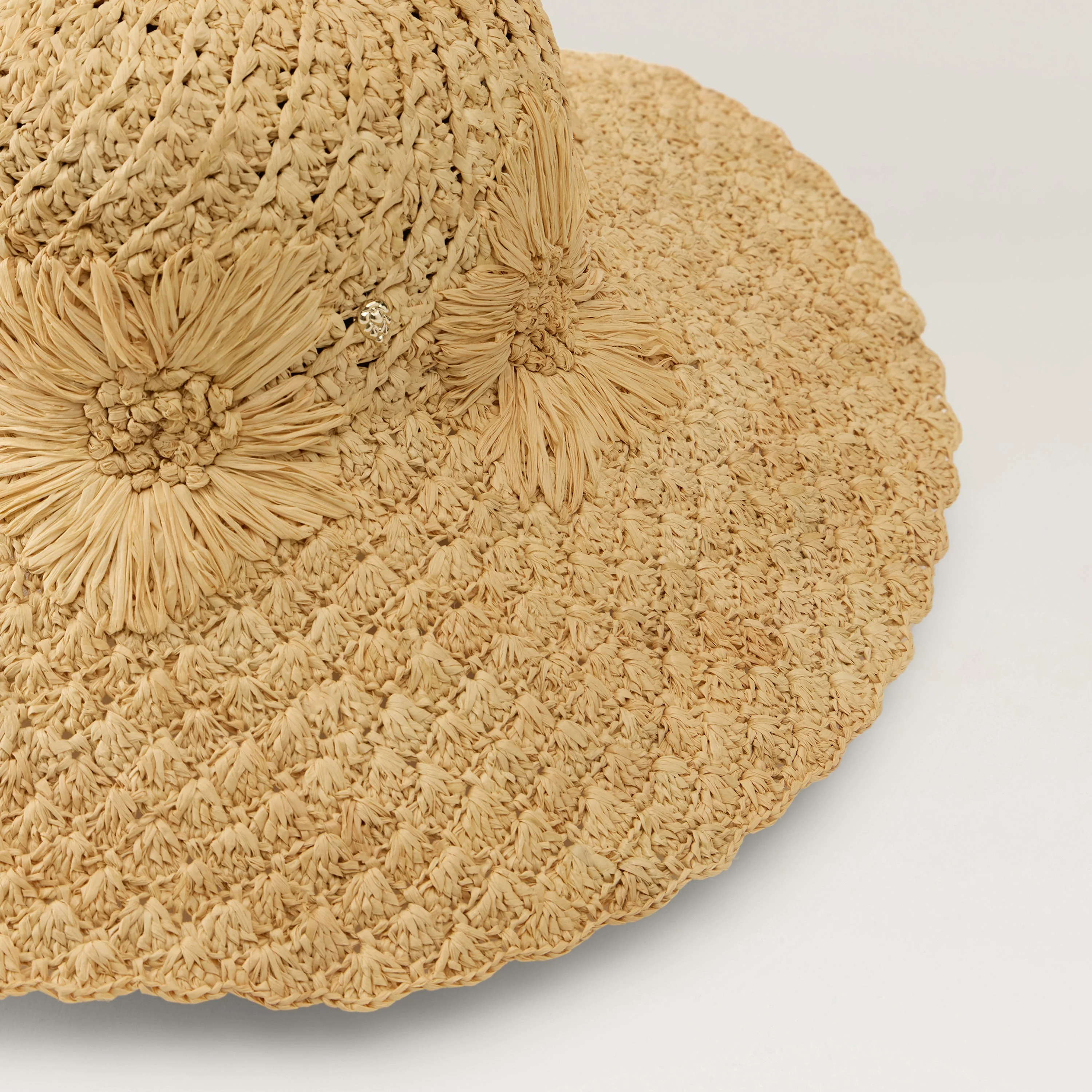 Nadia Raffia Crochet Sun Hat - Image 5