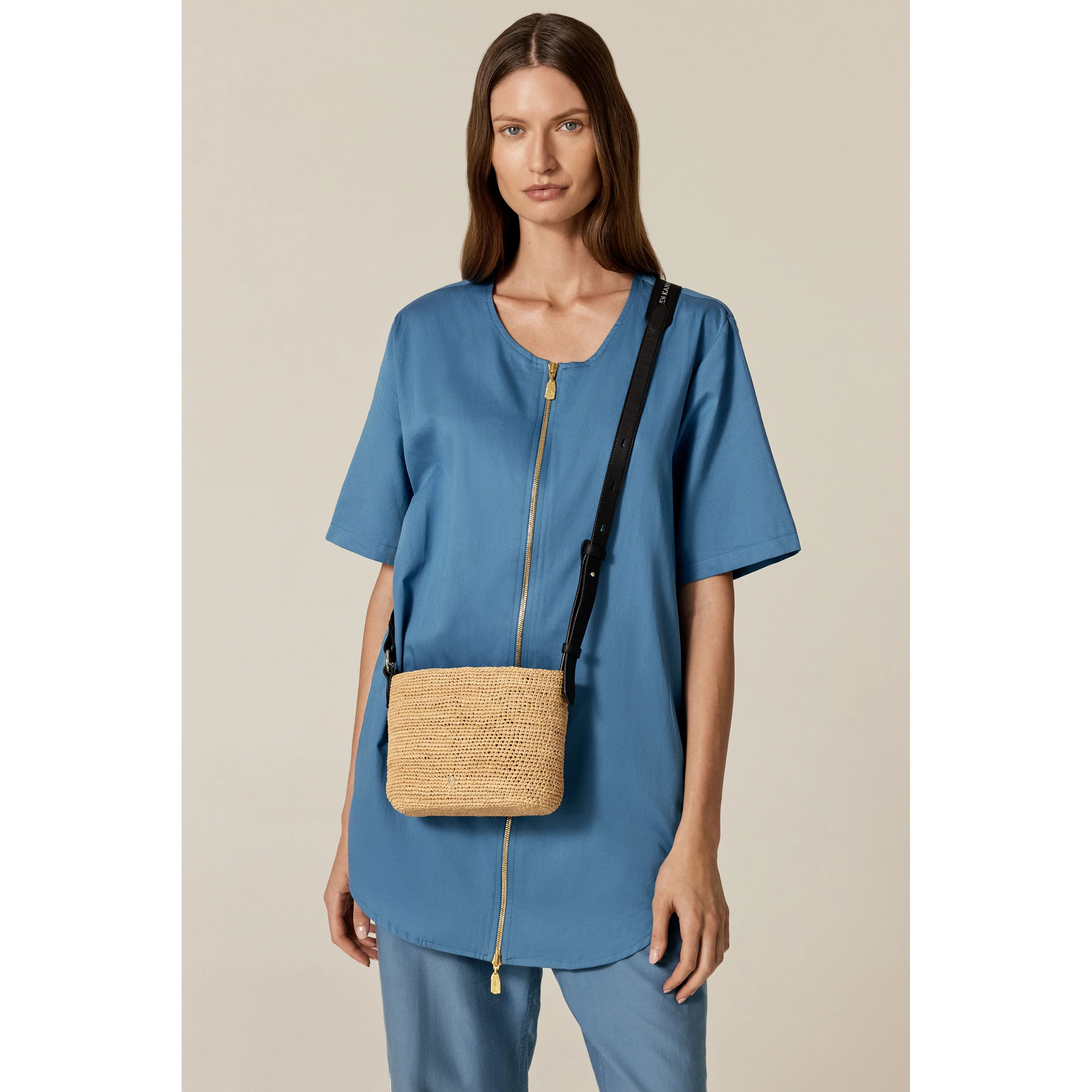 Nalin Raffia Crochet Crossbody - Image 2