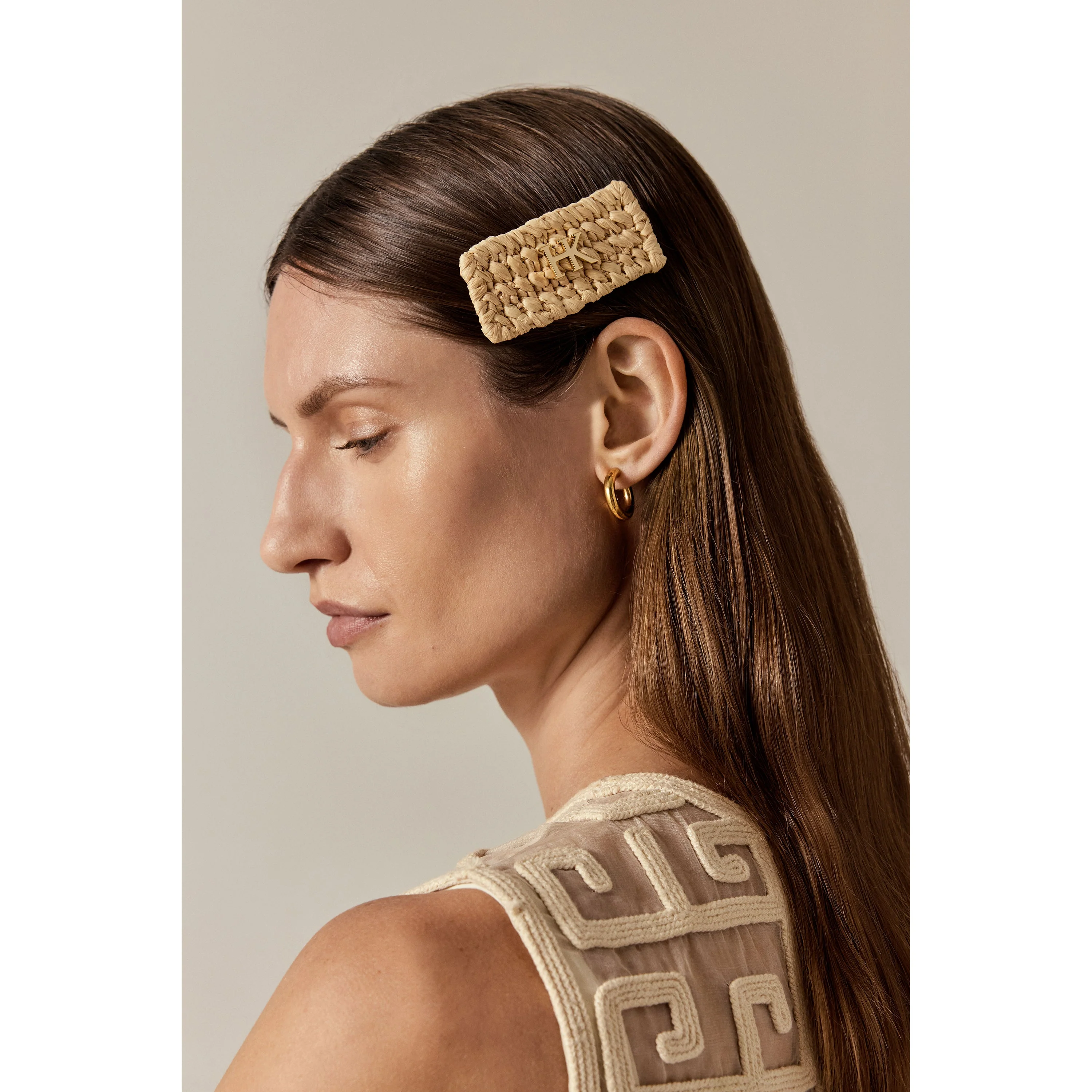 Nandika Raffia Crochet Clip - Image 2