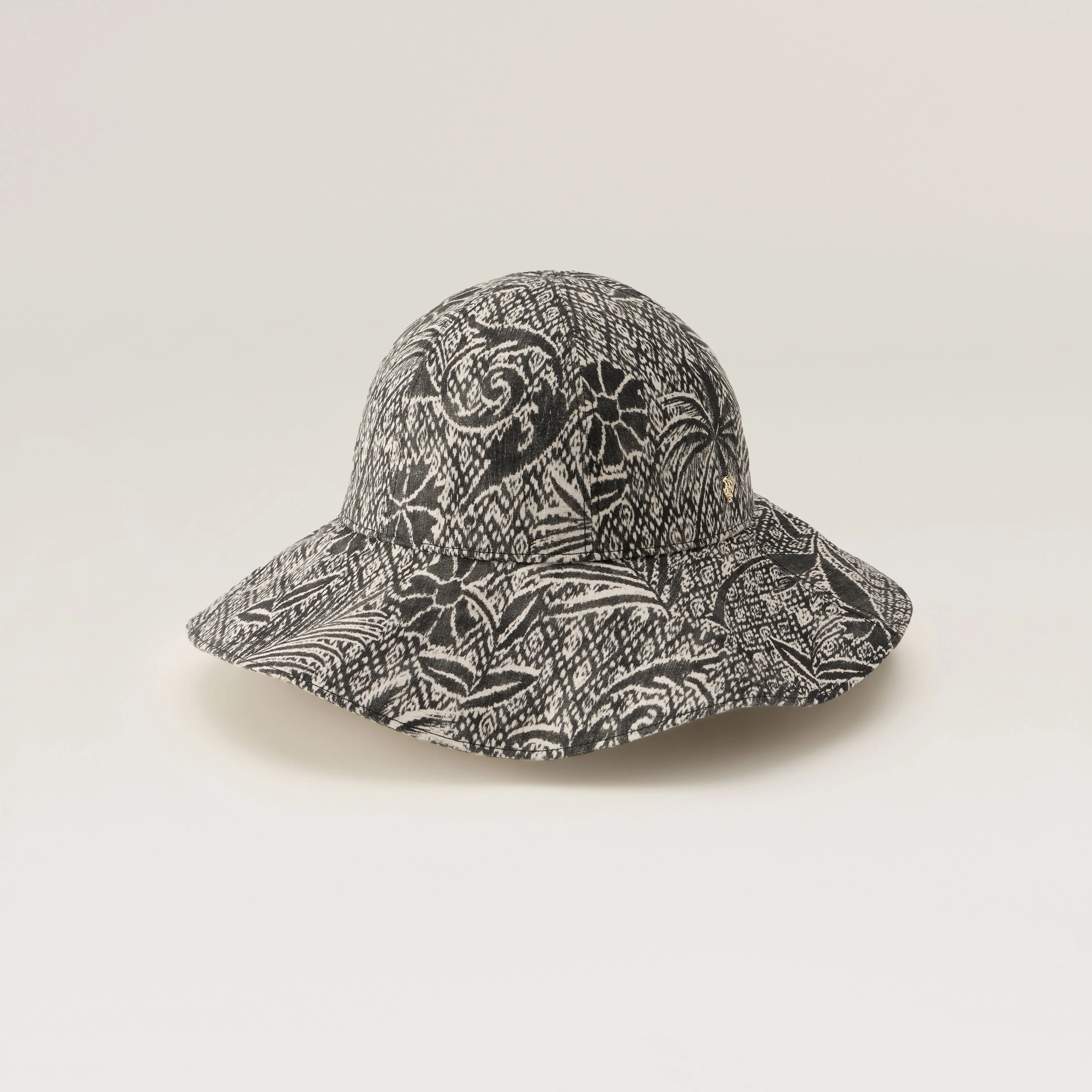 Nikini Linen Print Hat