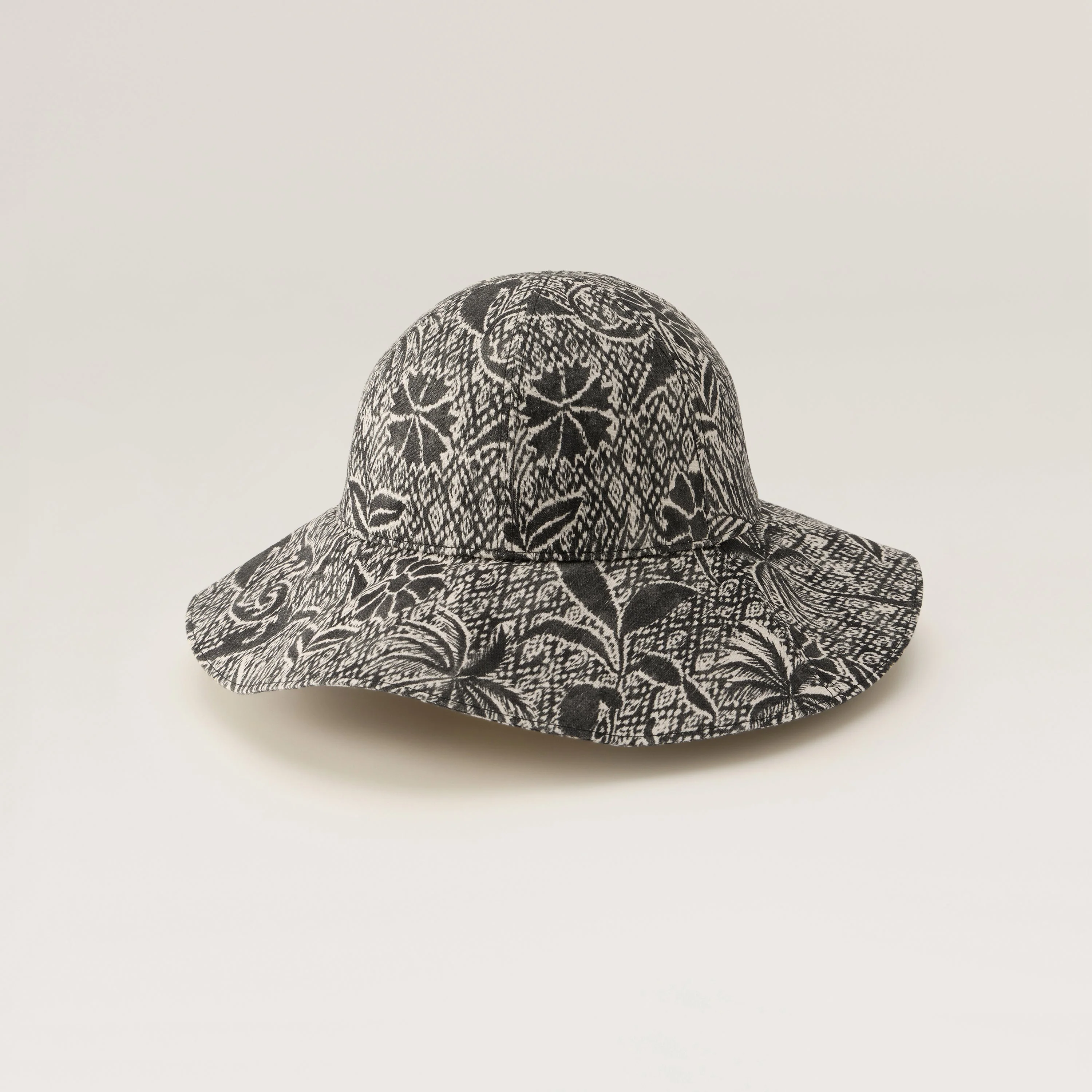 Nikini Linen Print Hat - Image 3