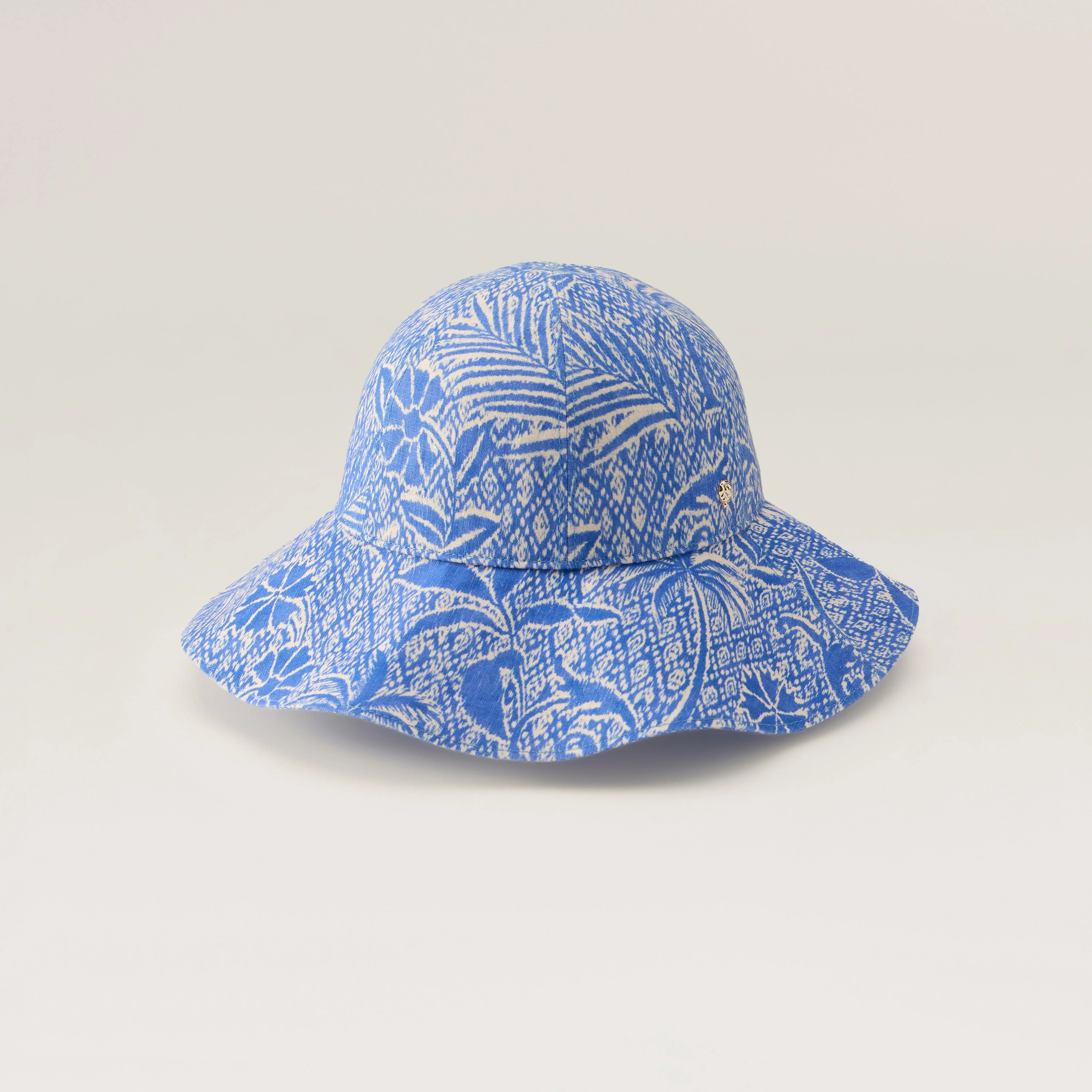 Nikini Linen Print Hat
