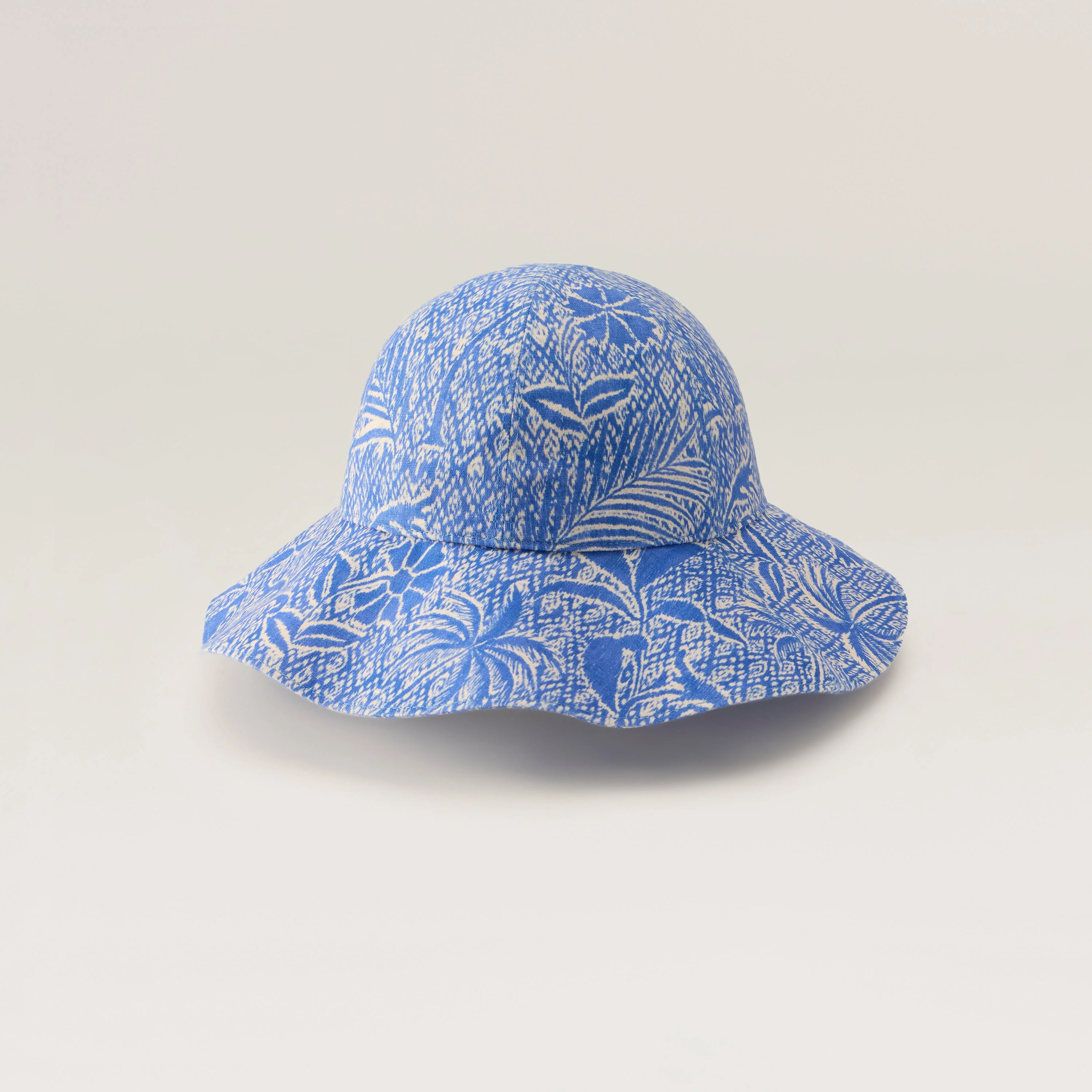 Nikini Linen Print Hat - Image 3