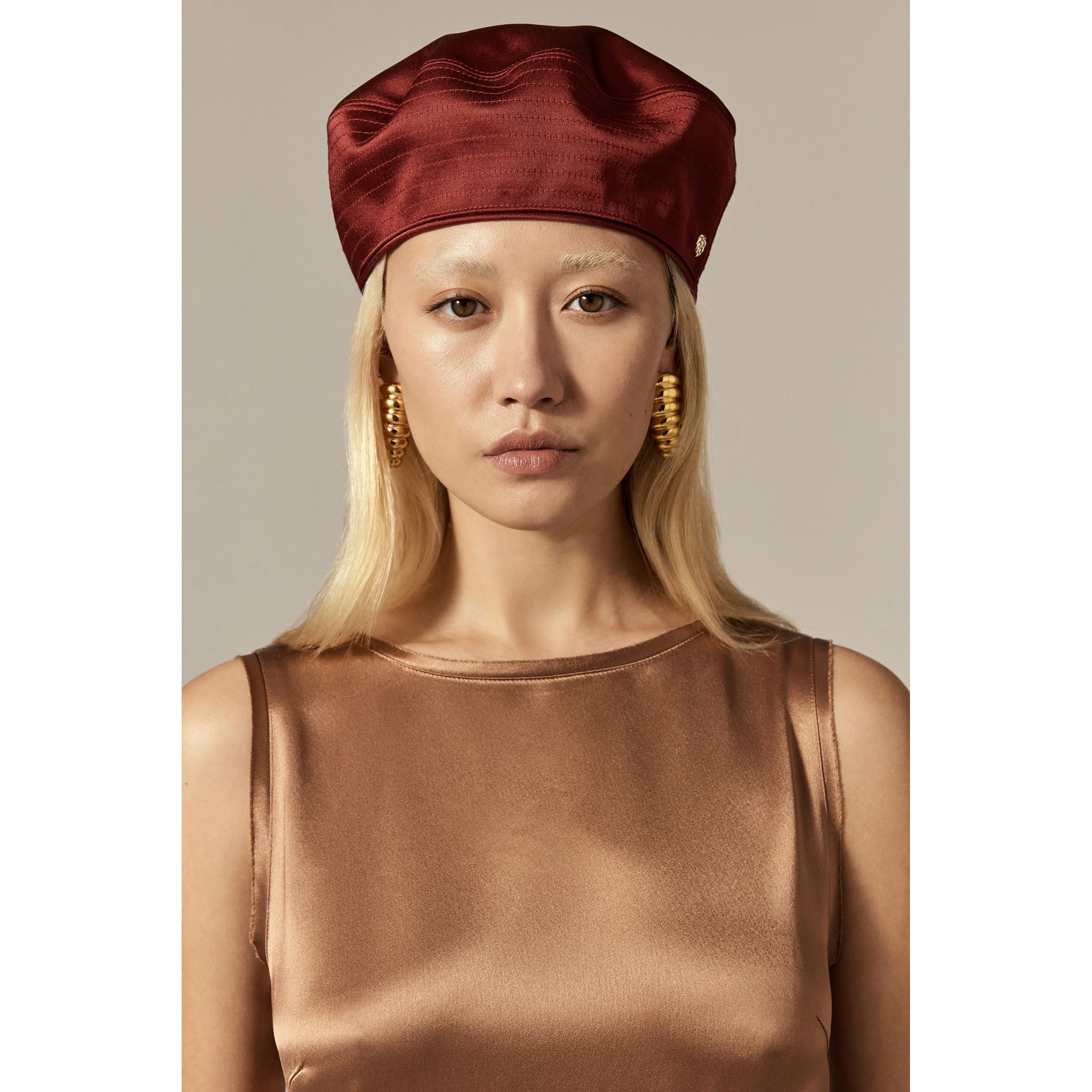 Niran Satin Beret - Image 2