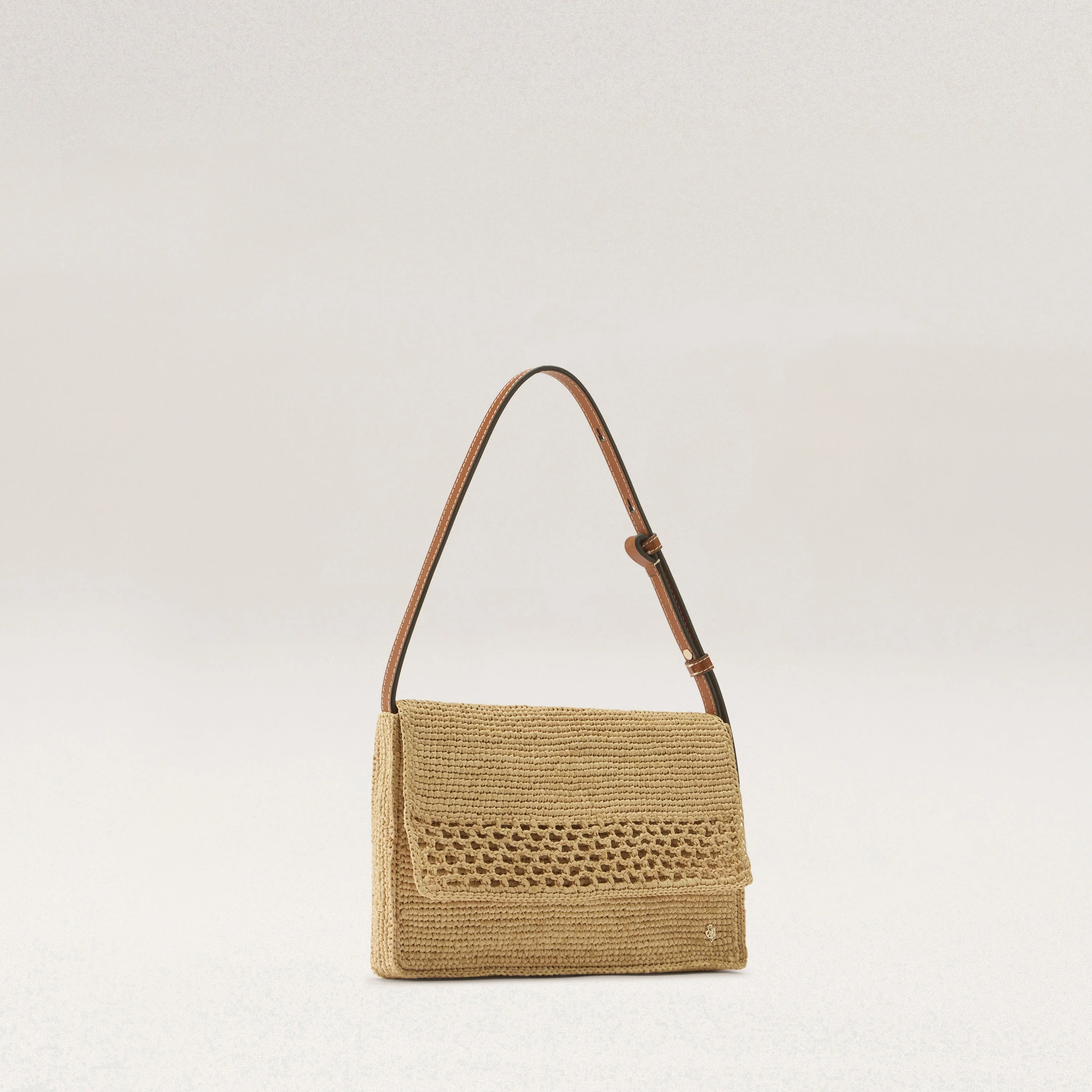 Poppy Raffia Crochet Crossbody - Image 3