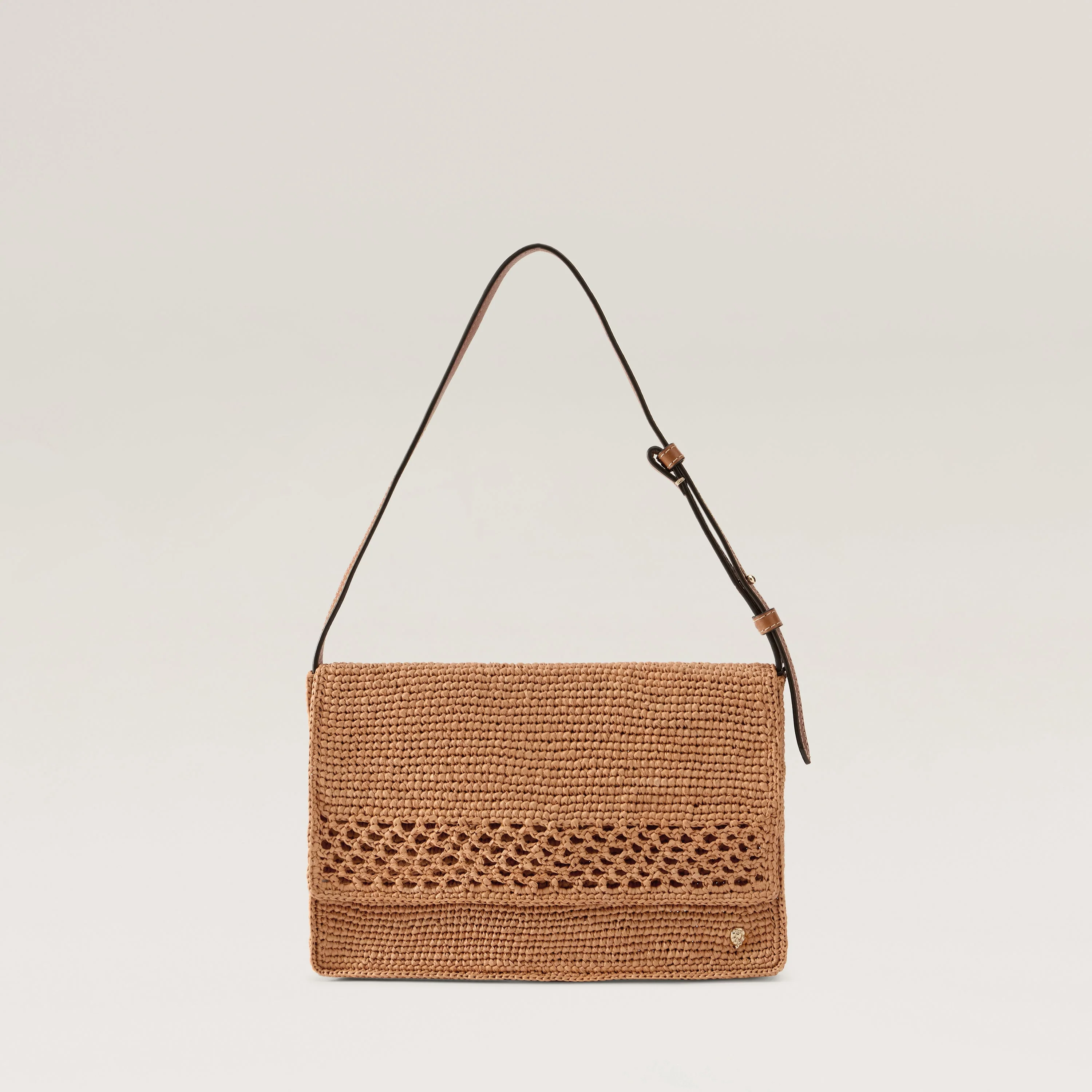 Poppy Raffia Crochet Crossbody