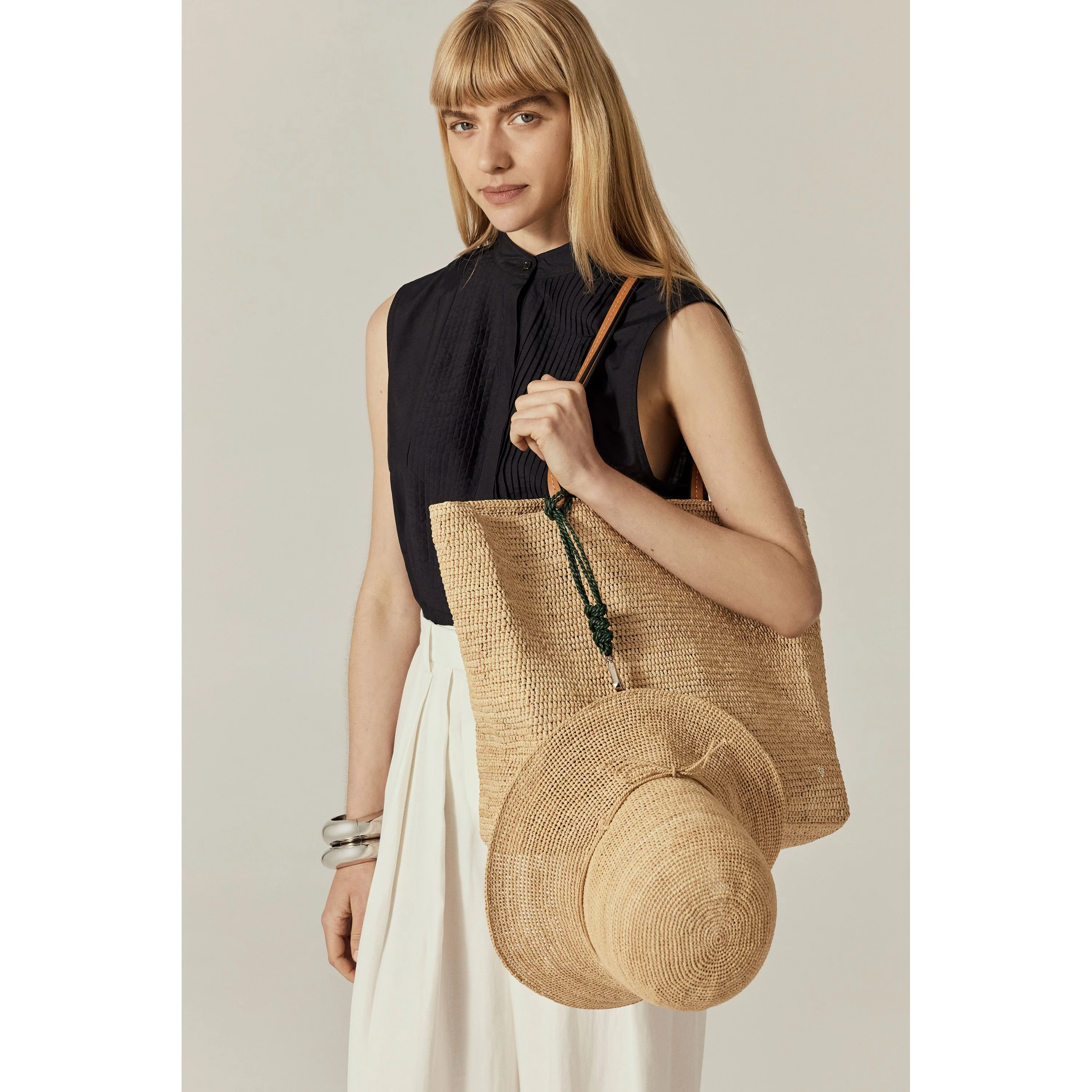 Raffia Cord Hat Clip - Image 2
