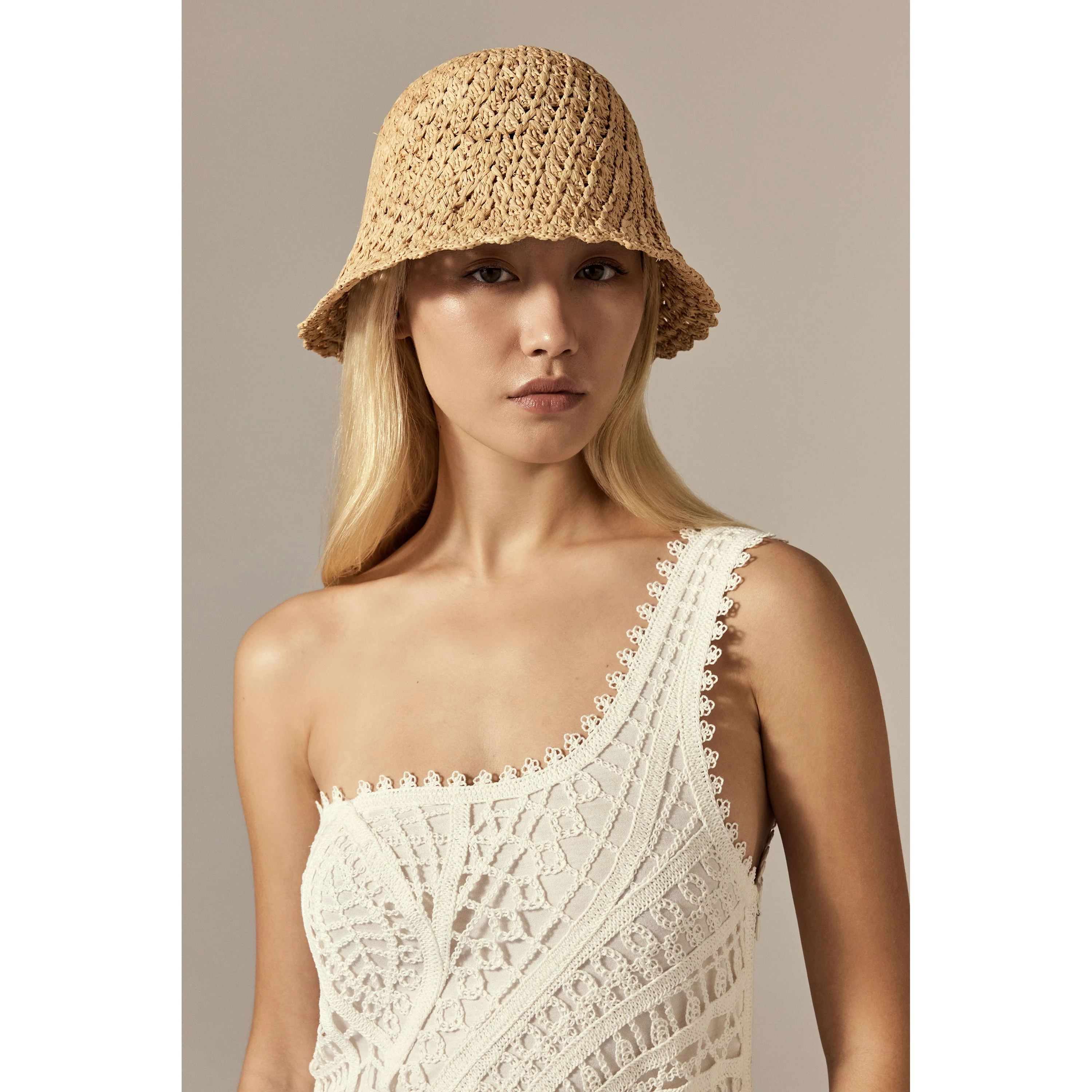 Rio Raffia Crochet Cloche - Image 2