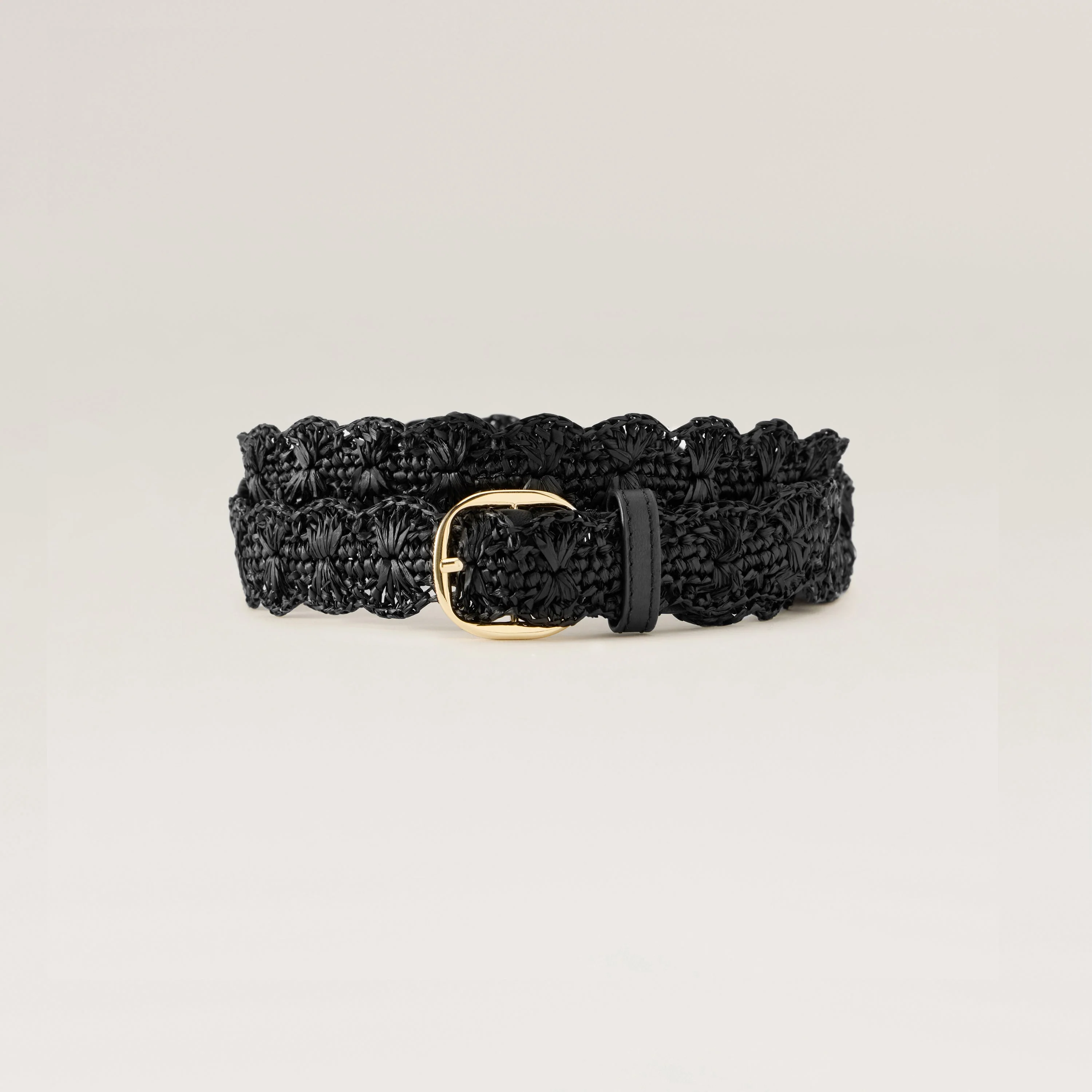 Sara Raffia Crochet Belt