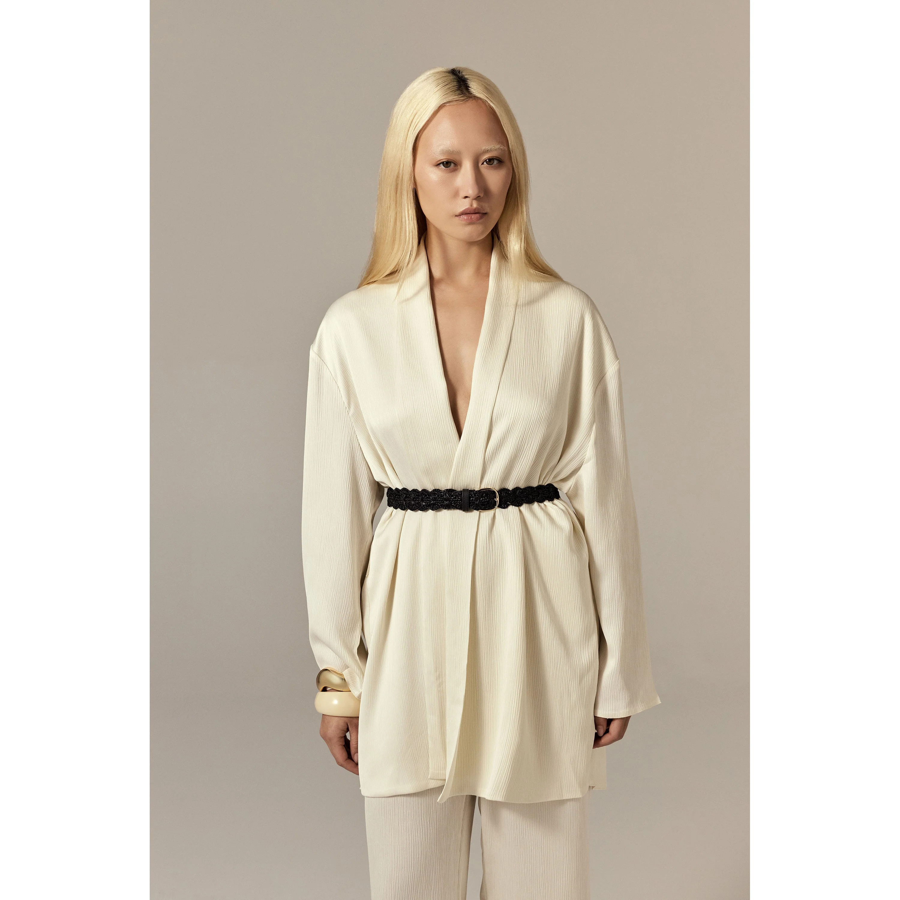 Sara Raffia Crochet Belt - Image 2