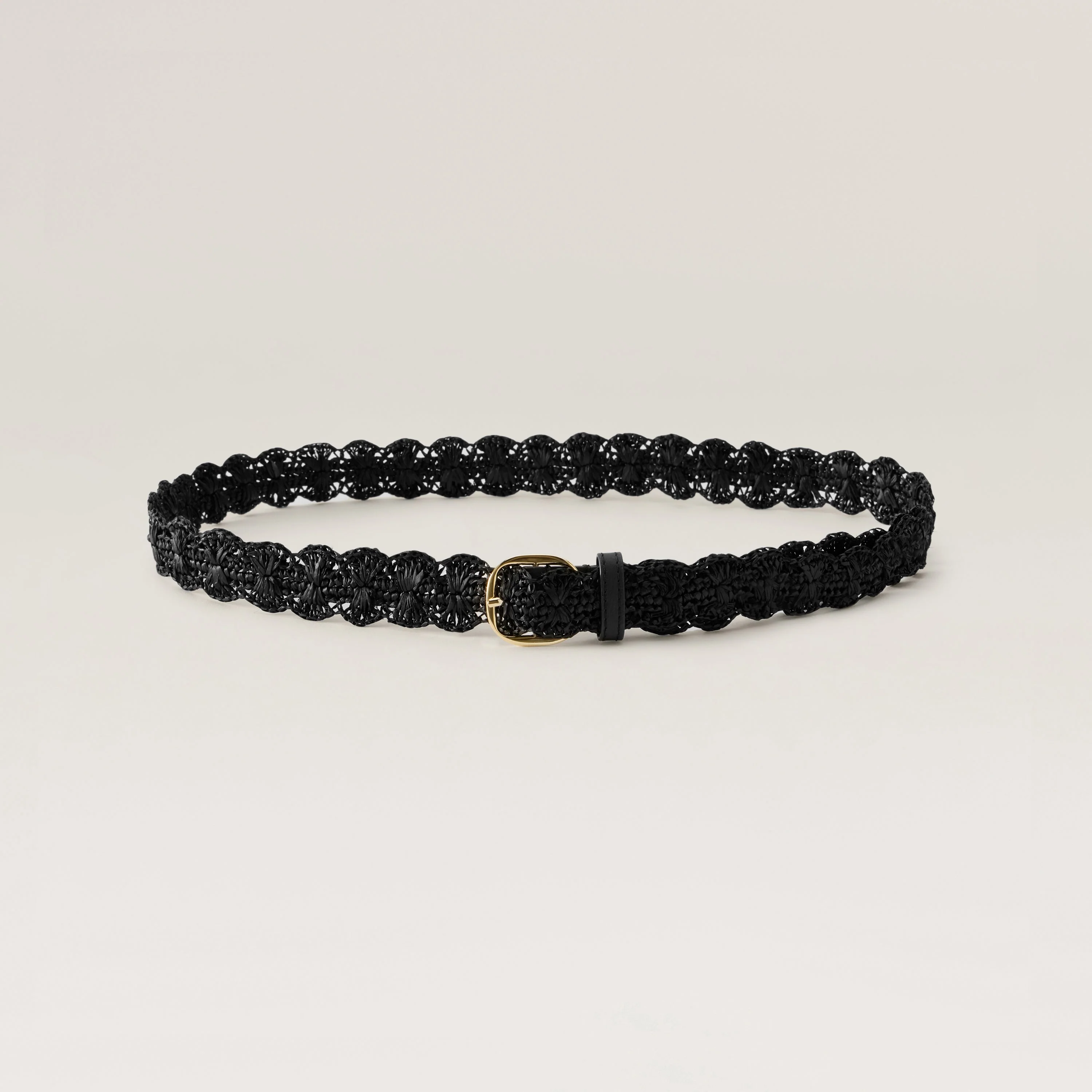 Sara Raffia Crochet Belt - Image 3